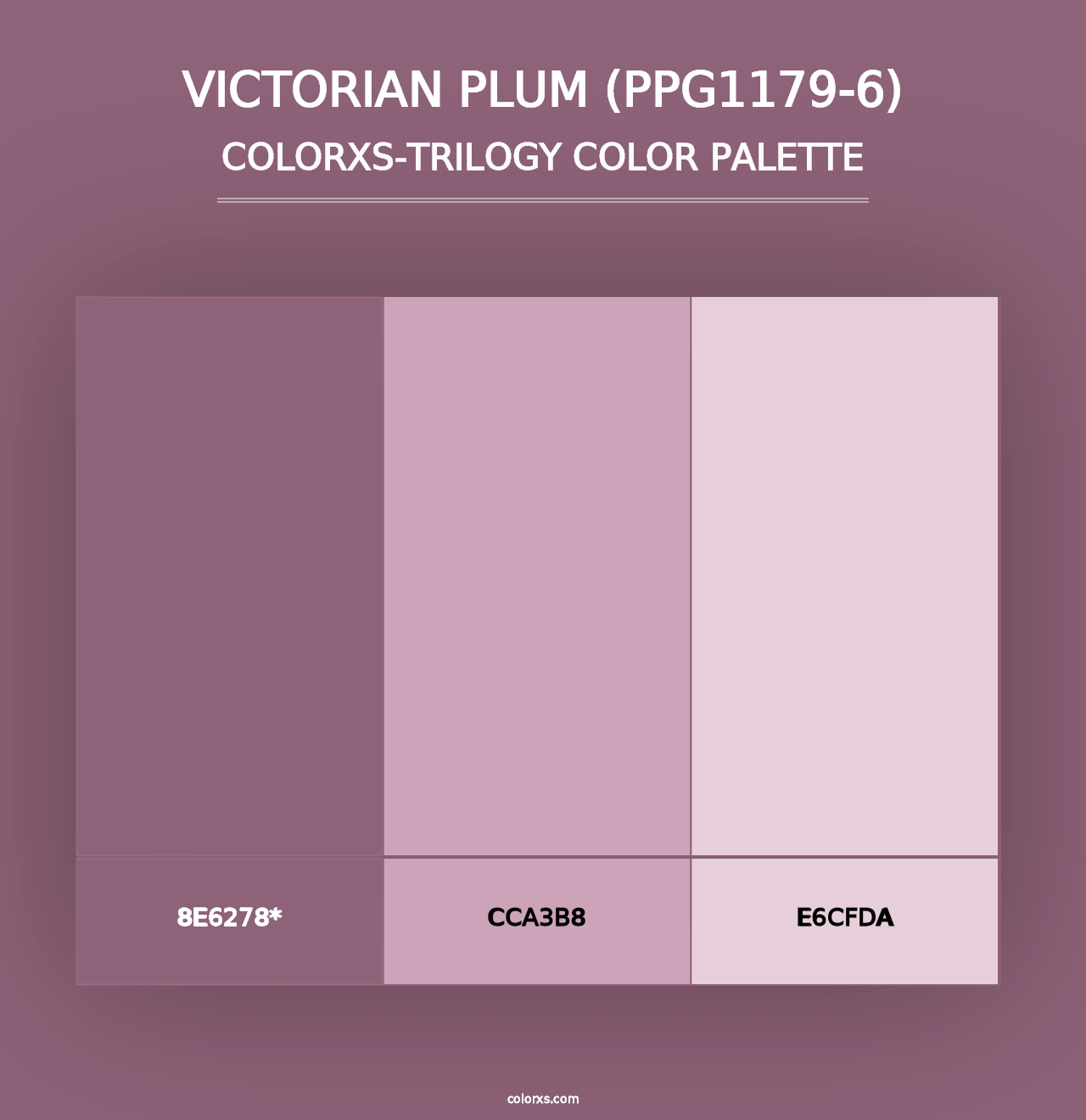 Victorian Plum (PPG1179-6) - Colorxs Trilogy Palette