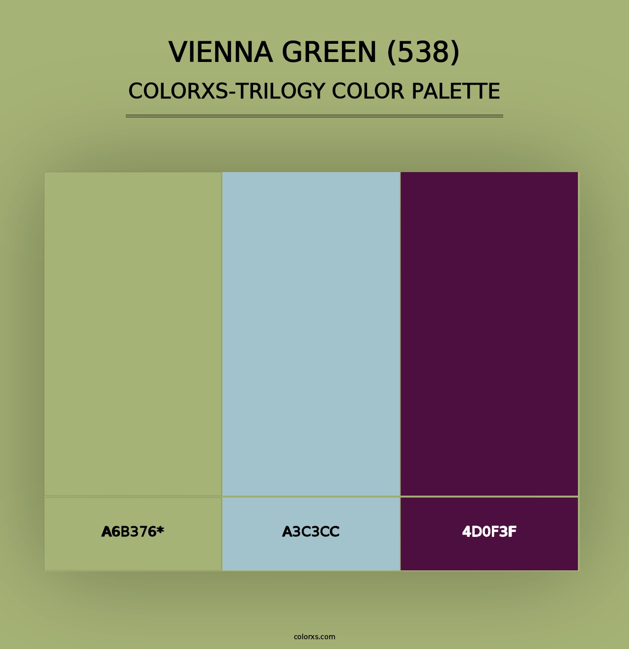 Vienna Green (538) - Colorxs Trilogy Palette