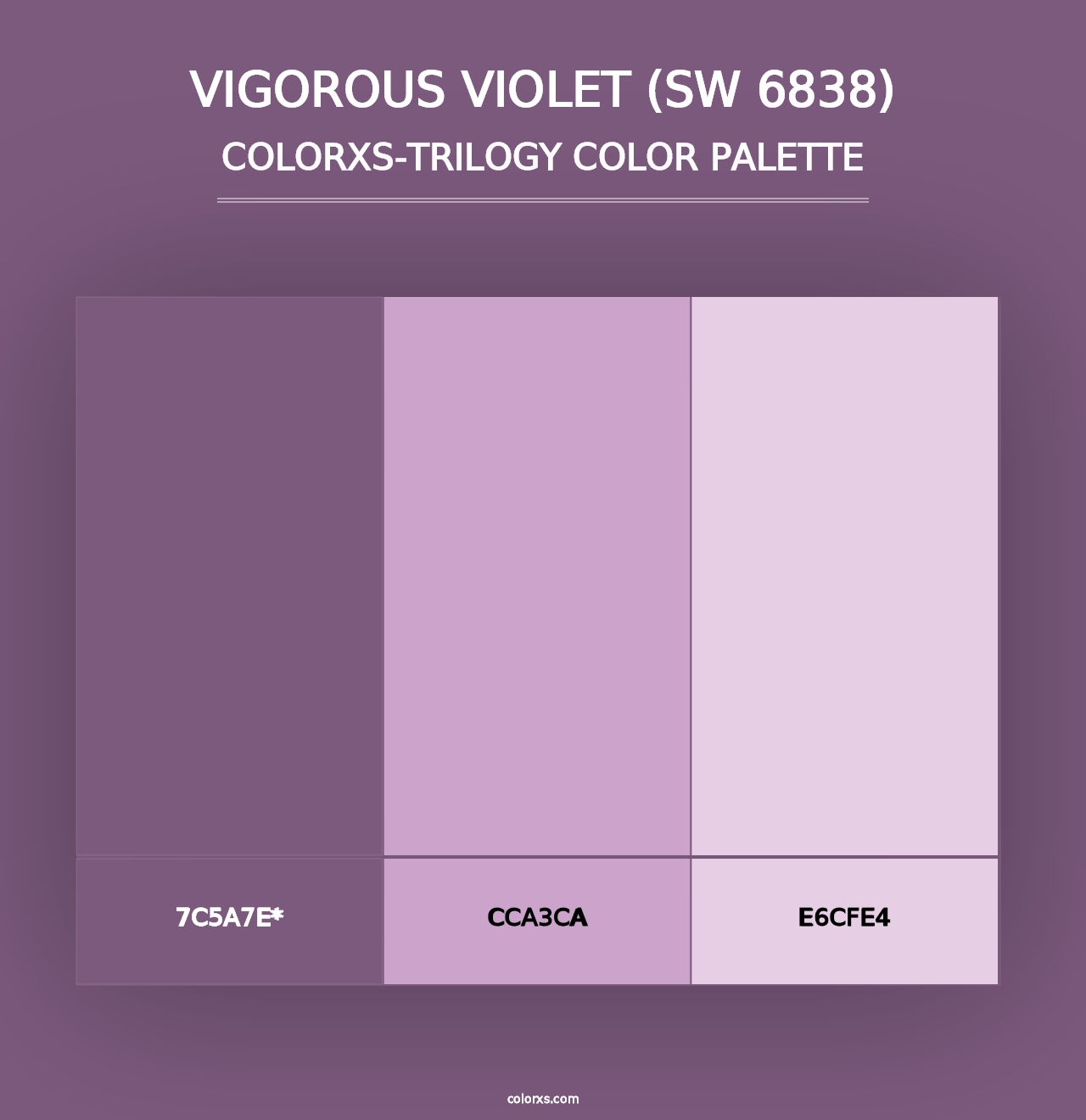 Vigorous Violet (SW 6838) - Colorxs Trilogy Palette