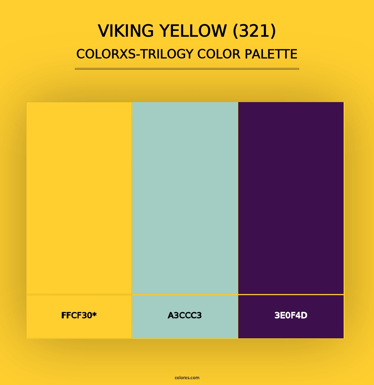 Viking Yellow (321) - Colorxs Trilogy Palette