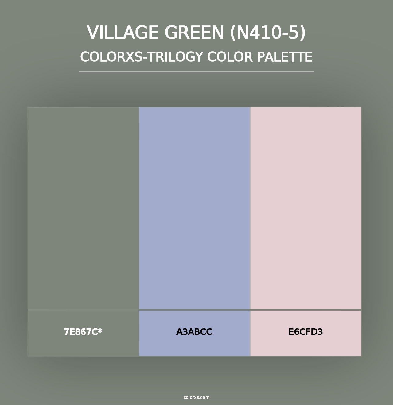 Village Green (N410-5) - Colorxs Trilogy Palette