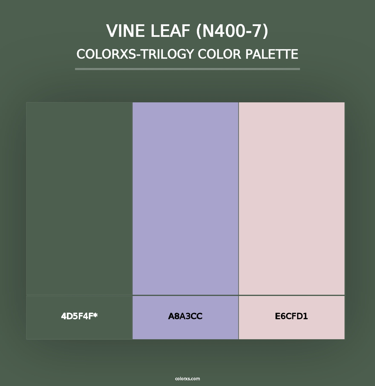 Vine Leaf (N400-7) - Colorxs Trilogy Palette