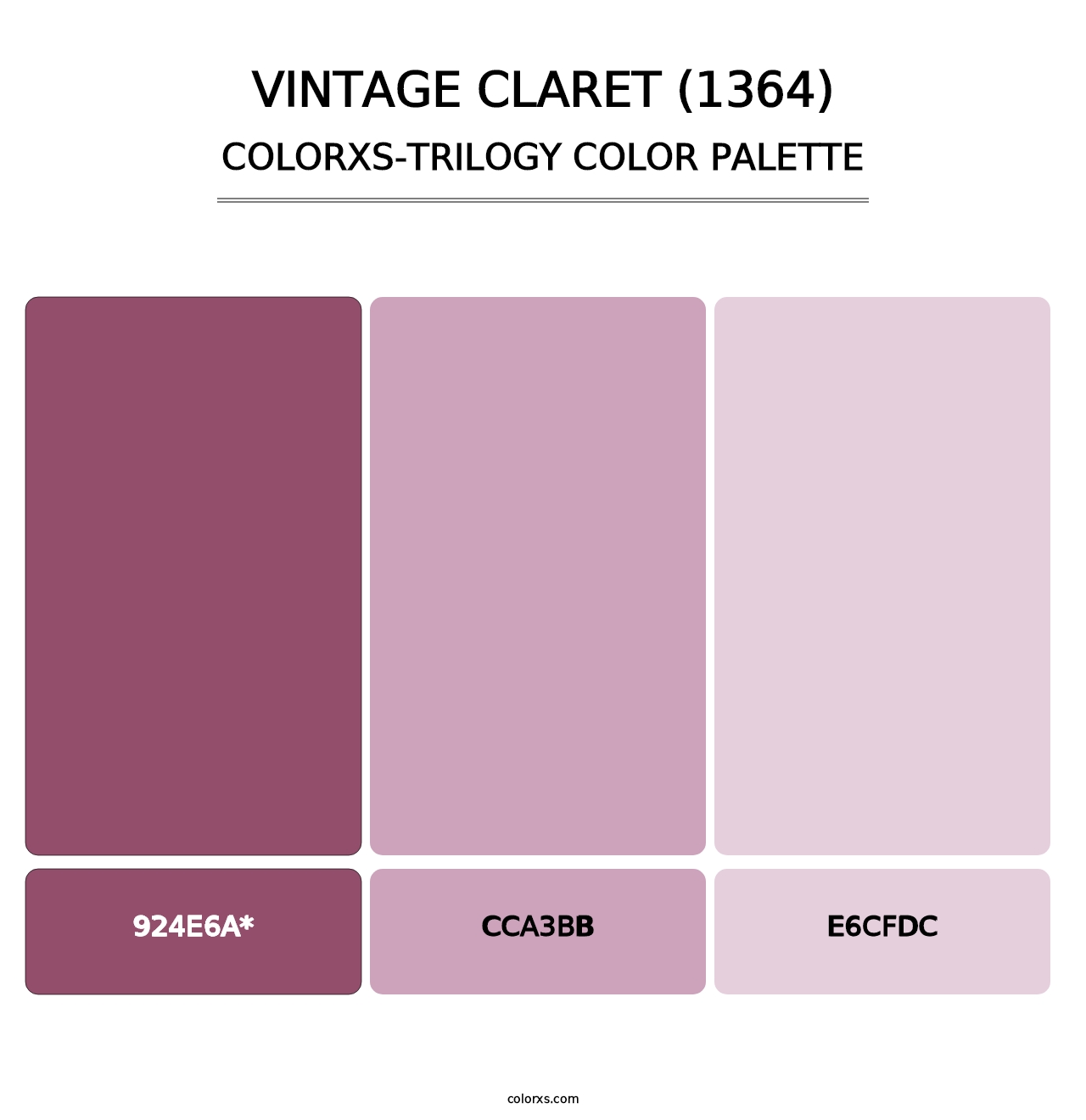 Vintage Claret (1364) - Colorxs Trilogy Palette