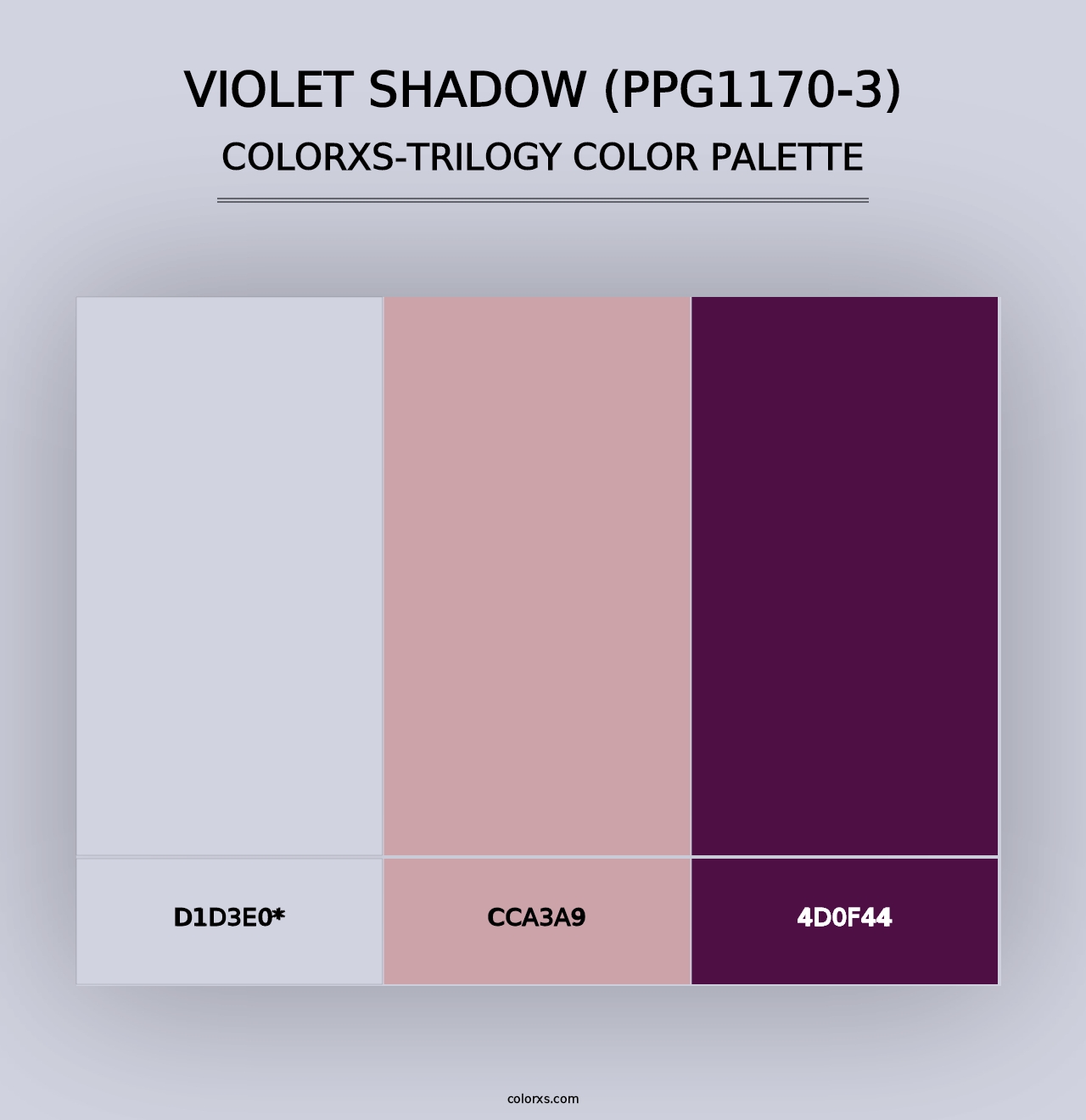 Violet Shadow (PPG1170-3) - Colorxs Trilogy Palette