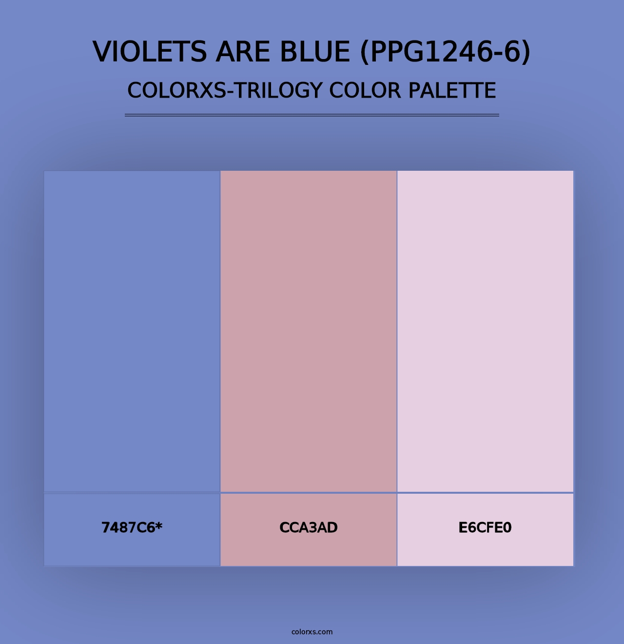 Violets Are Blue (PPG1246-6) - Colorxs Trilogy Palette