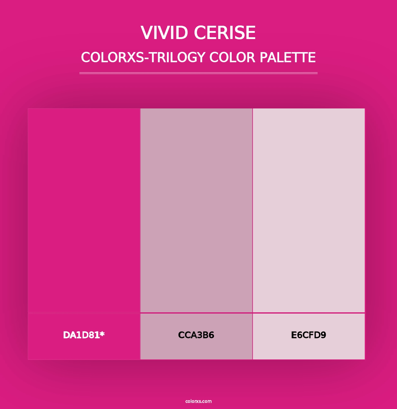 Vivid Cerise - Colorxs Trilogy Palette