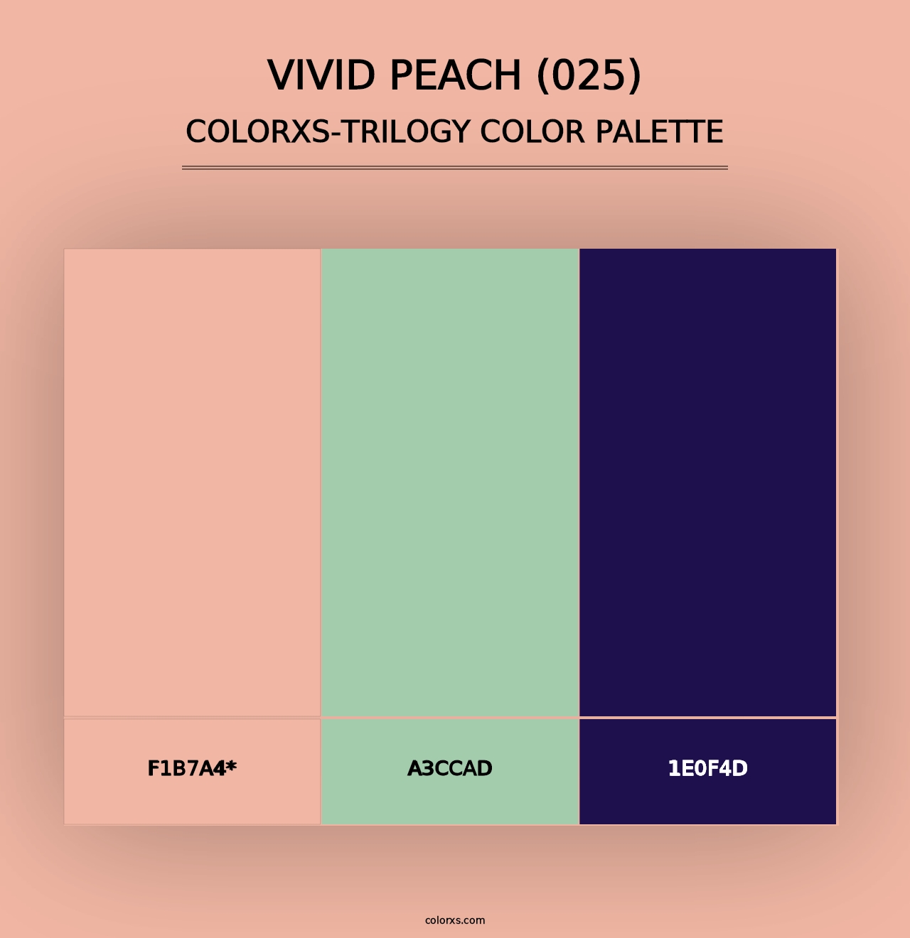 Vivid Peach (025) - Colorxs Trilogy Palette