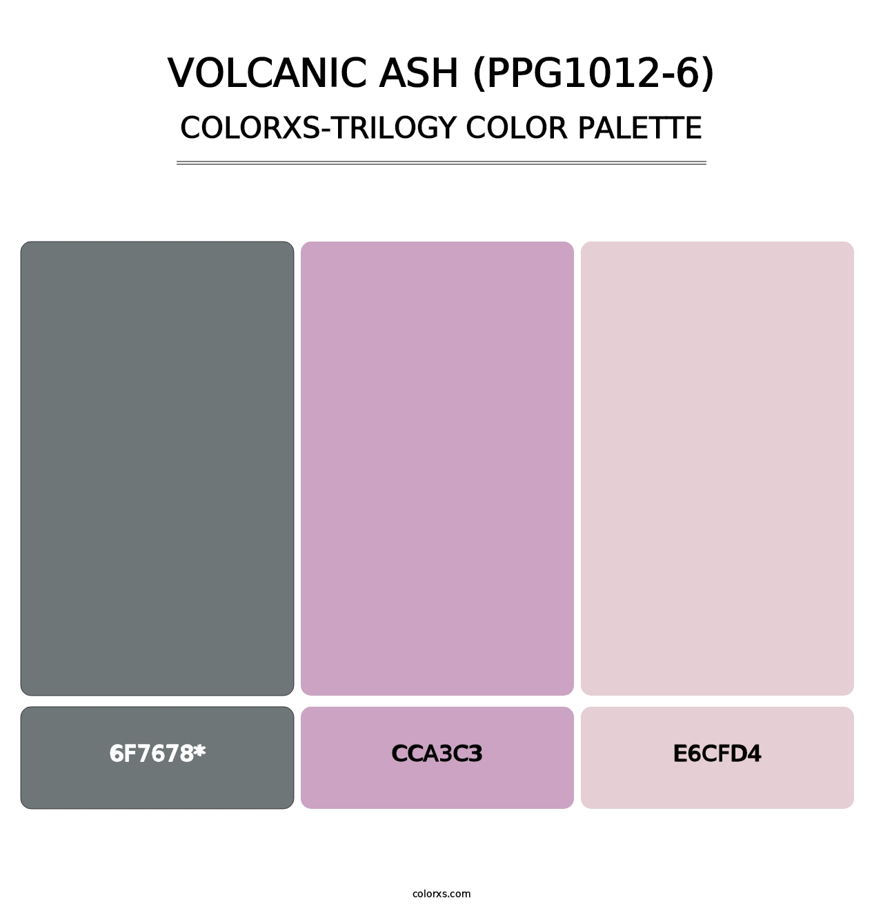 Volcanic Ash (PPG1012-6) - Colorxs Trilogy Palette