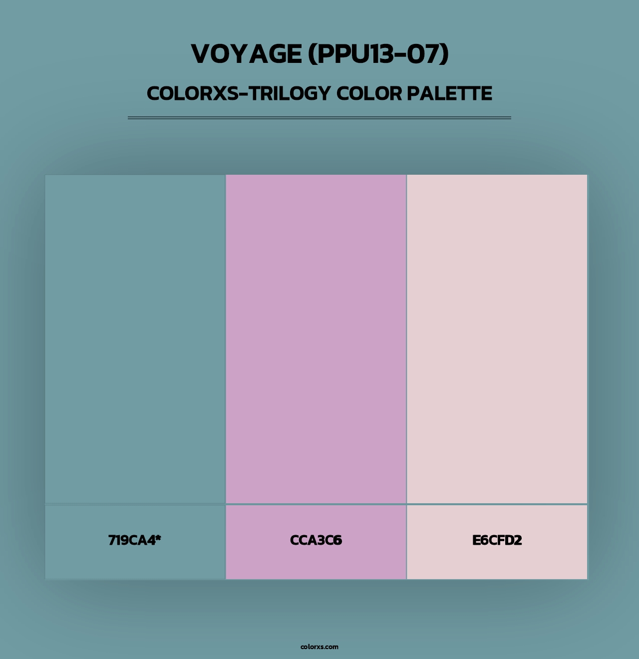 Voyage (PPU13-07) - Colorxs Trilogy Palette