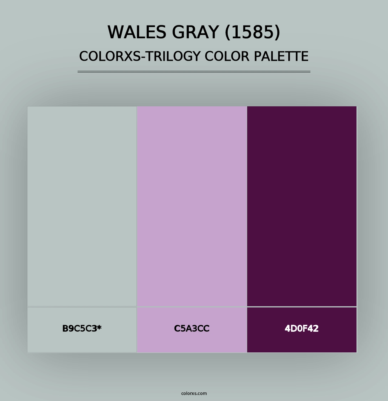 Wales Gray (1585) - Colorxs Trilogy Palette