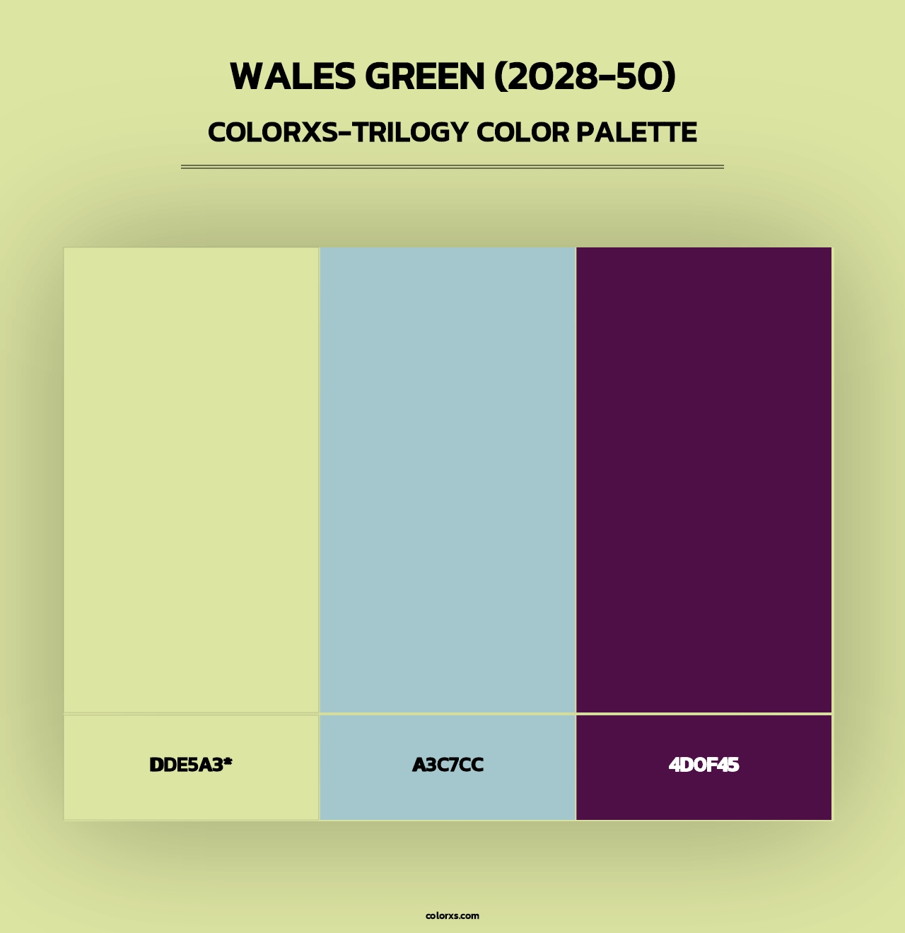 Wales Green (2028-50) - Colorxs Trilogy Palette