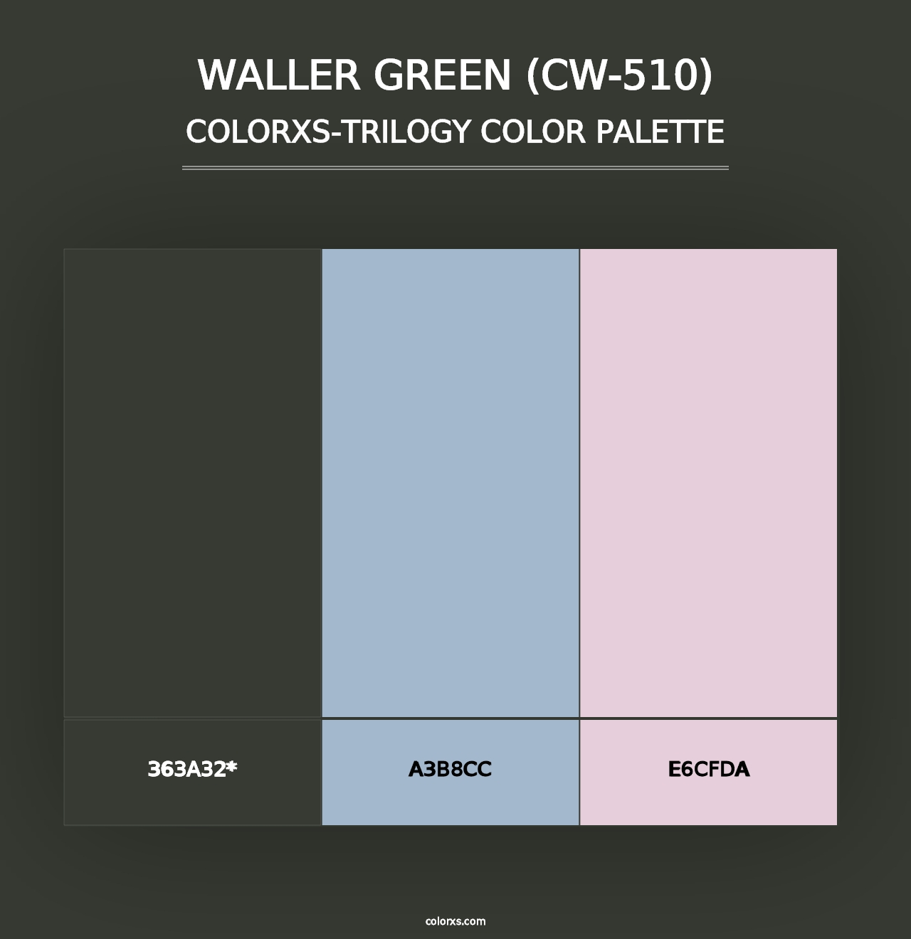 Waller Green (CW-510) - Colorxs Trilogy Palette