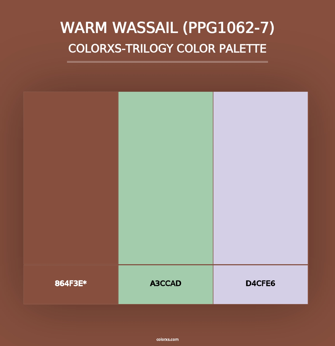 Warm Wassail (PPG1062-7) - Colorxs Trilogy Palette