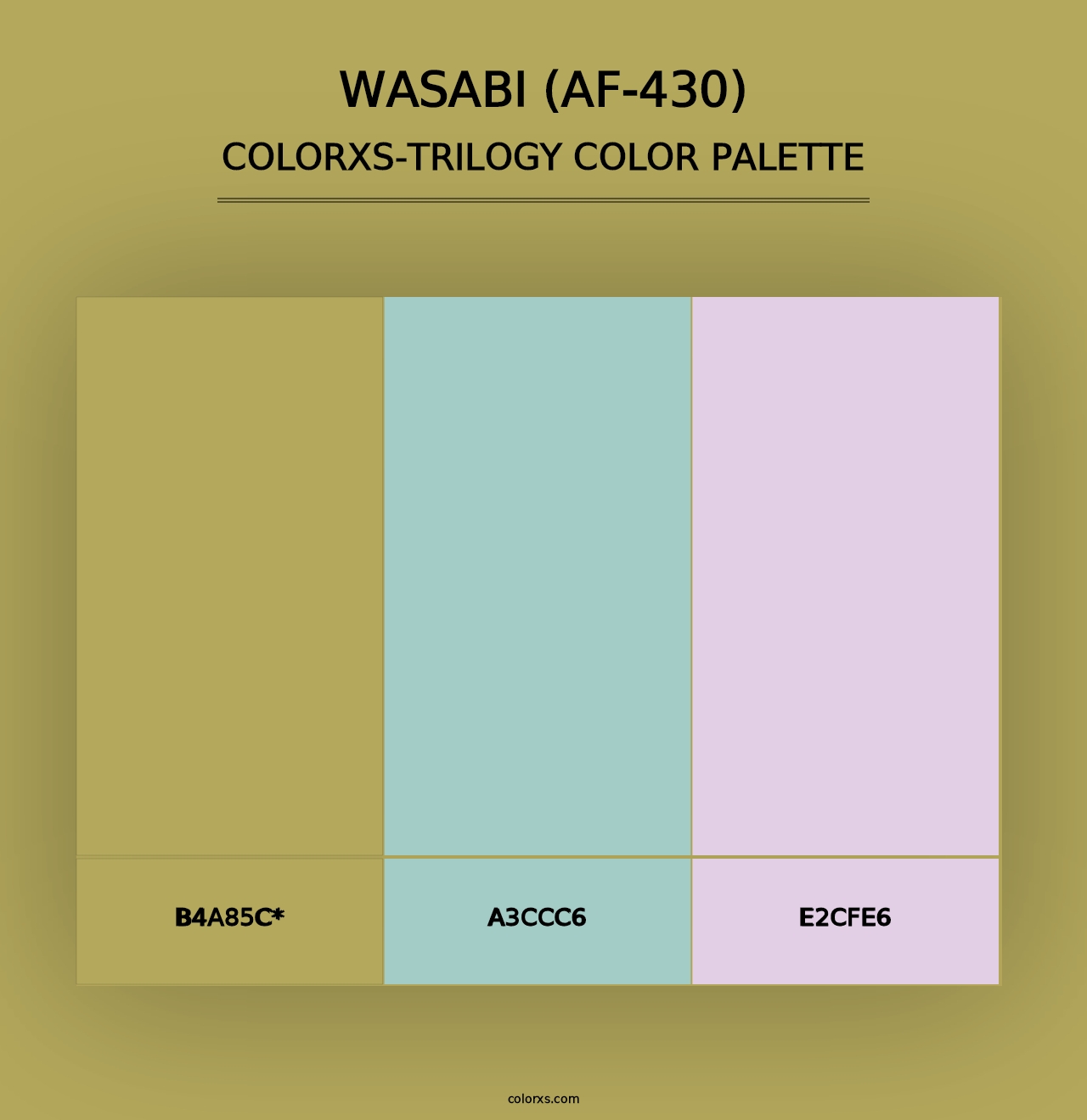 Wasabi (AF-430) - Colorxs Trilogy Palette