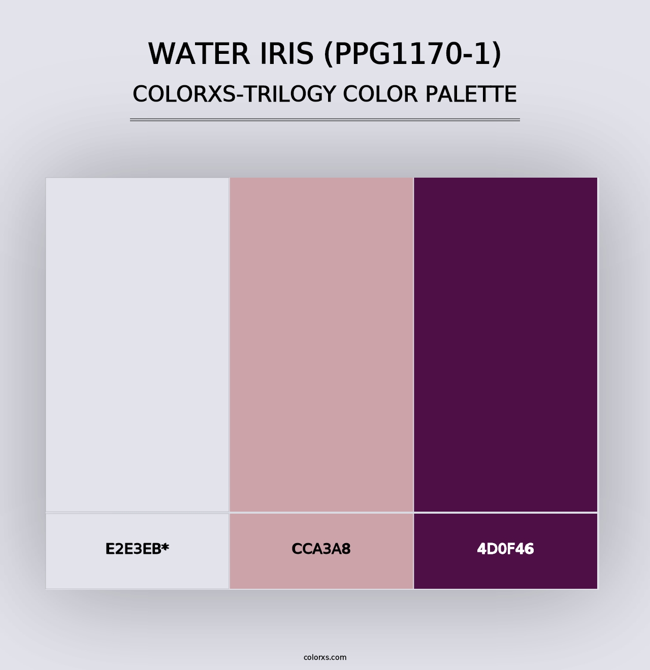 Water Iris (PPG1170-1) - Colorxs Trilogy Palette