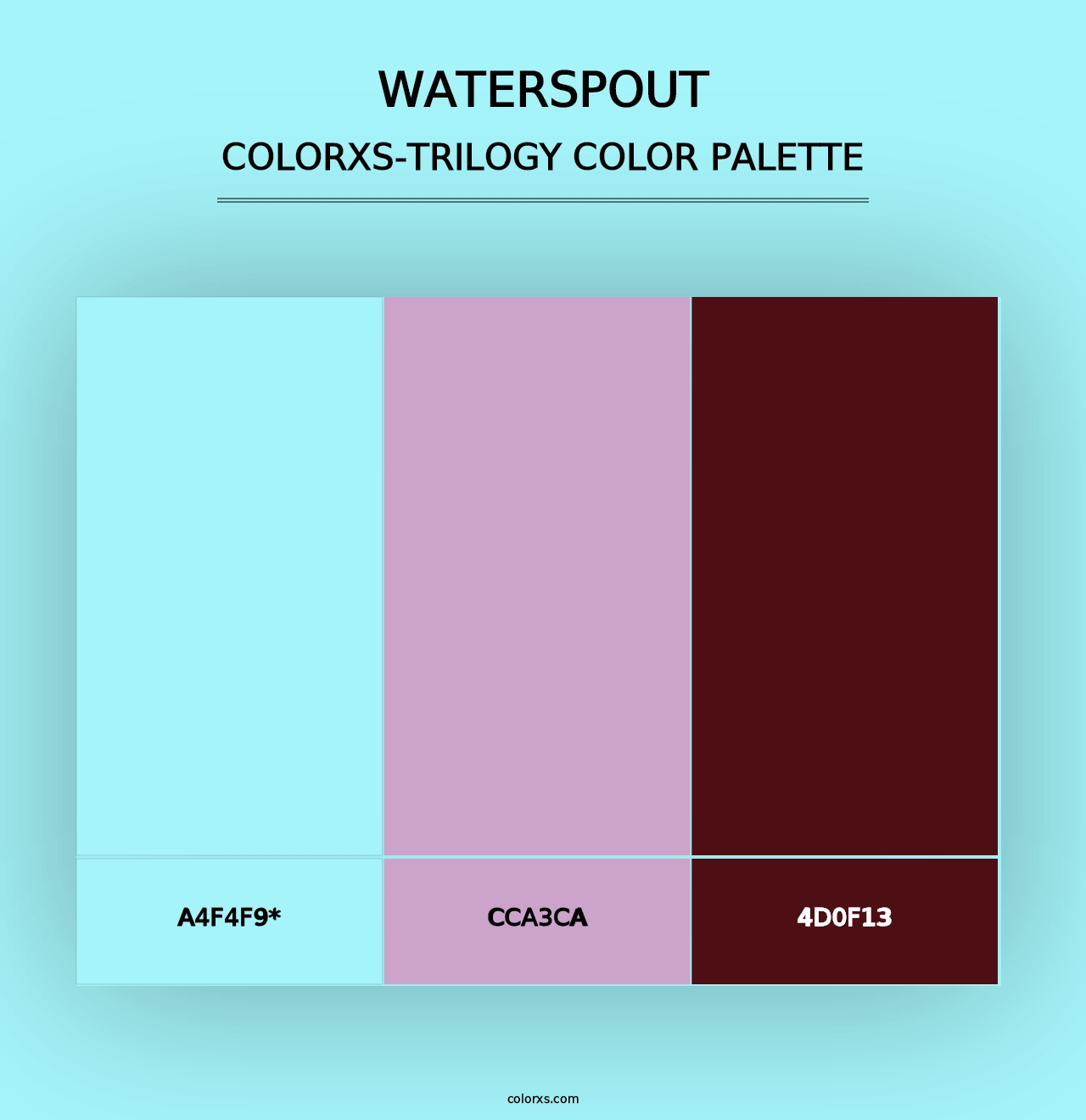 Waterspout - Colorxs Trilogy Palette