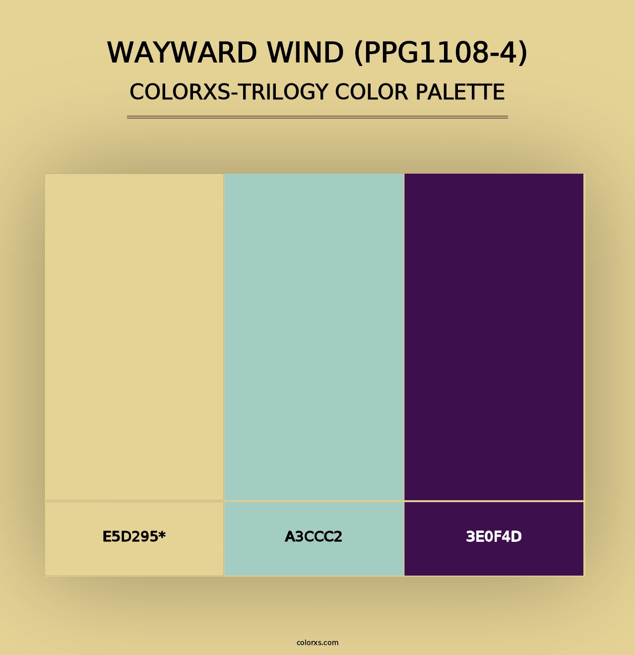 Wayward Wind (PPG1108-4) - Colorxs Trilogy Palette