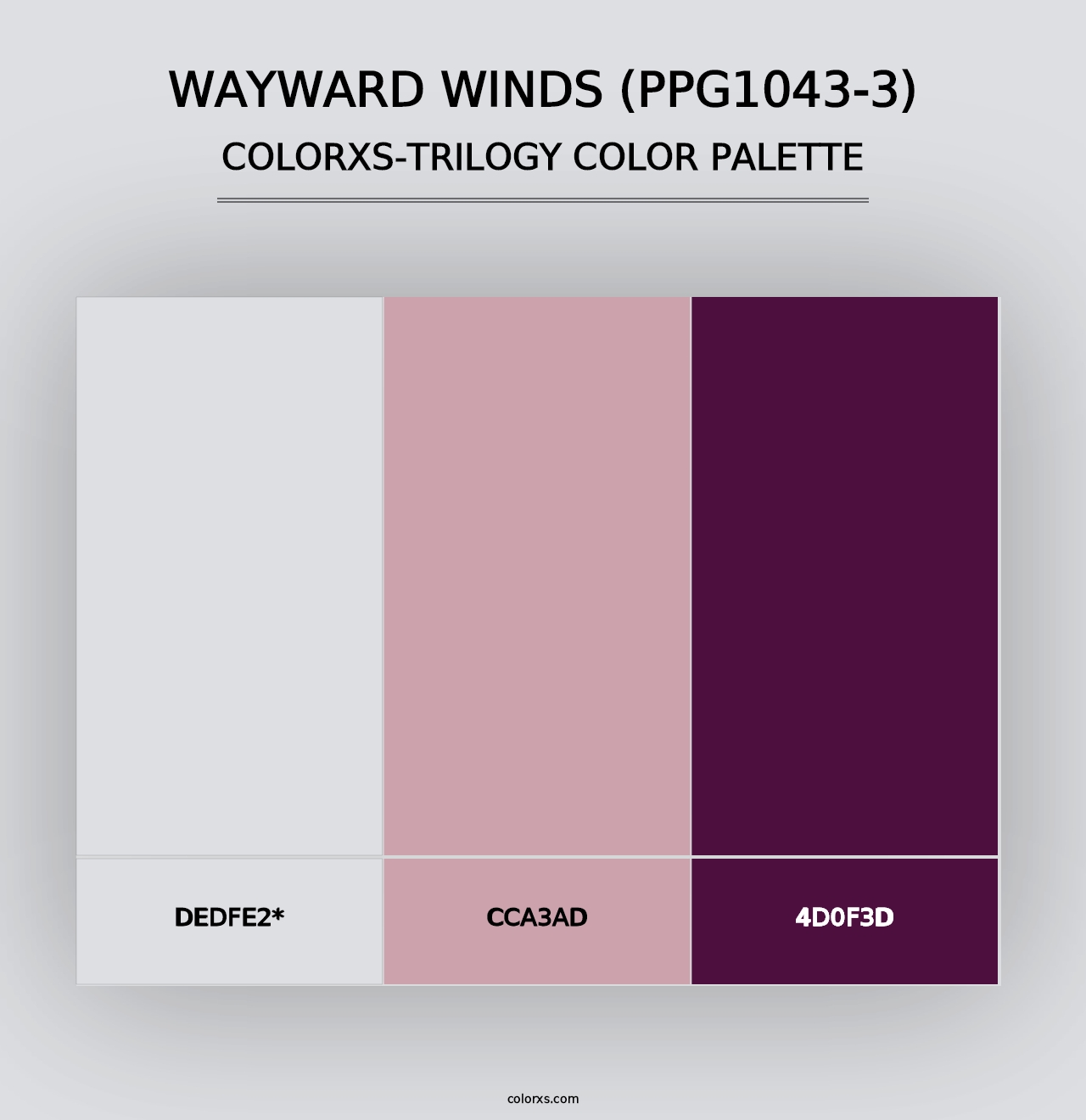 Wayward Winds (PPG1043-3) - Colorxs Trilogy Palette