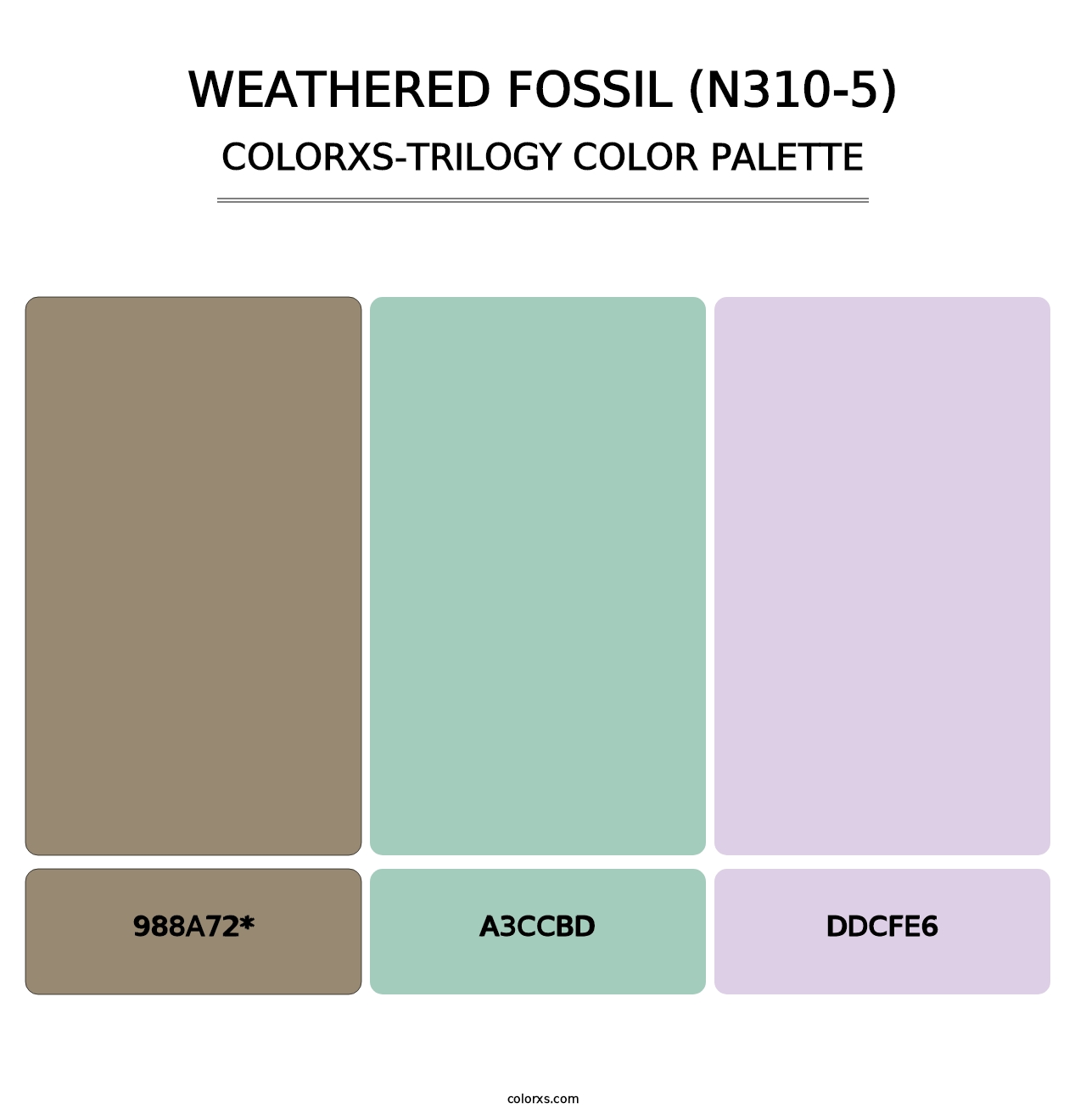 Weathered Fossil (N310-5) - Colorxs Trilogy Palette