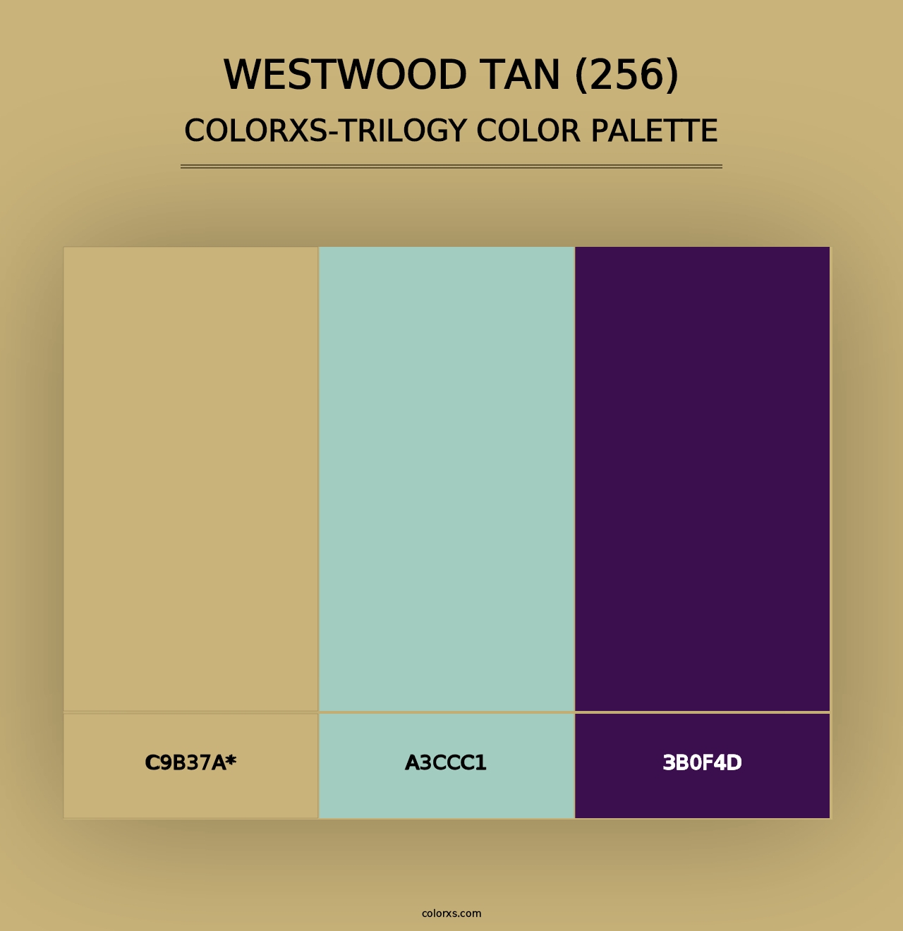 Westwood Tan (256) - Colorxs Trilogy Palette