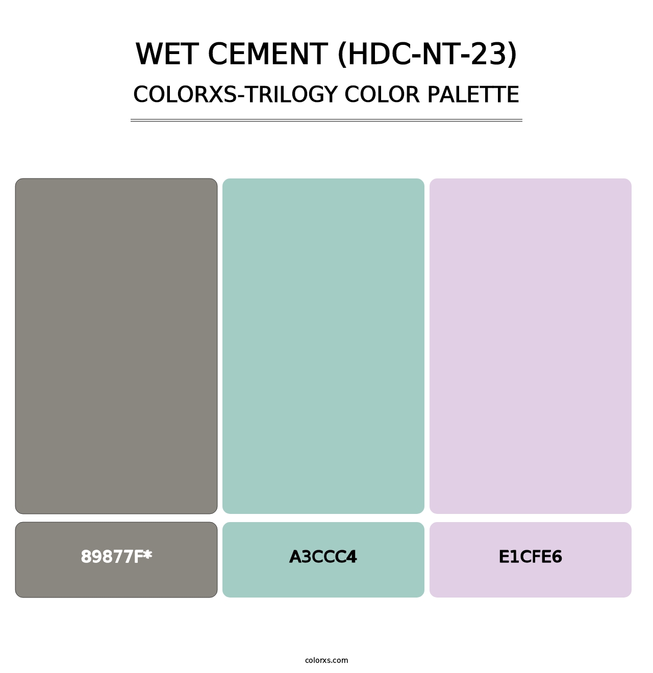 Wet Cement (HDC-NT-23) - Colorxs Trilogy Palette