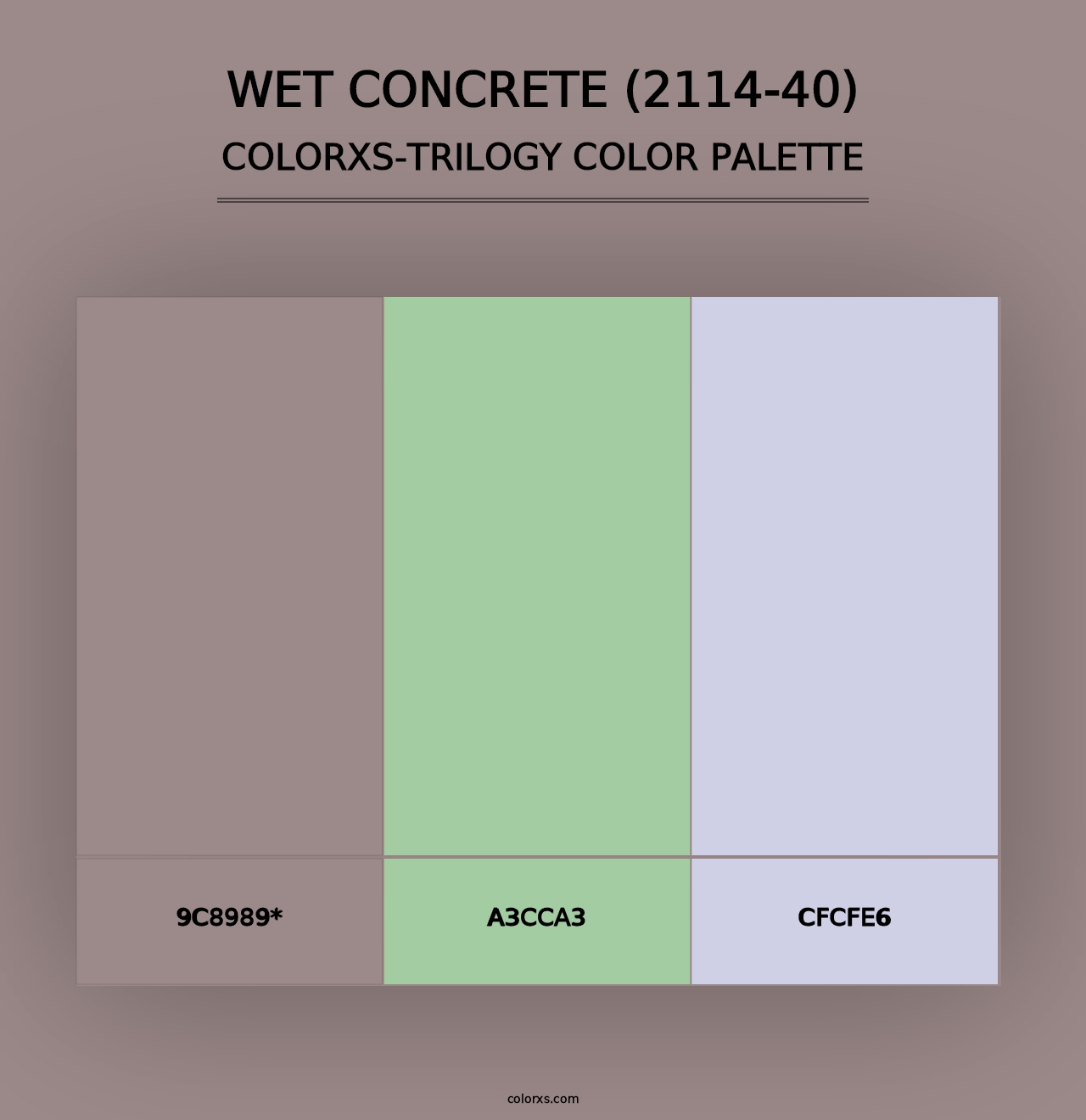 Wet Concrete (2114-40) - Colorxs Trilogy Palette