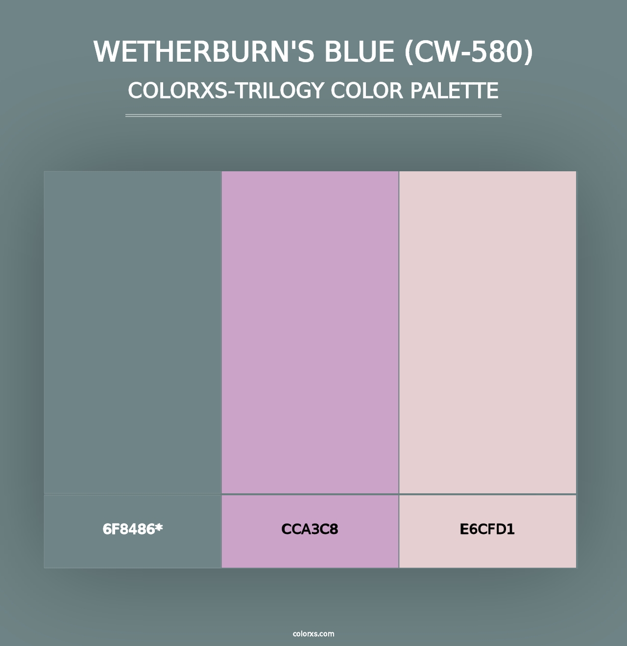 Wetherburn's Blue (CW-580) - Colorxs Trilogy Palette