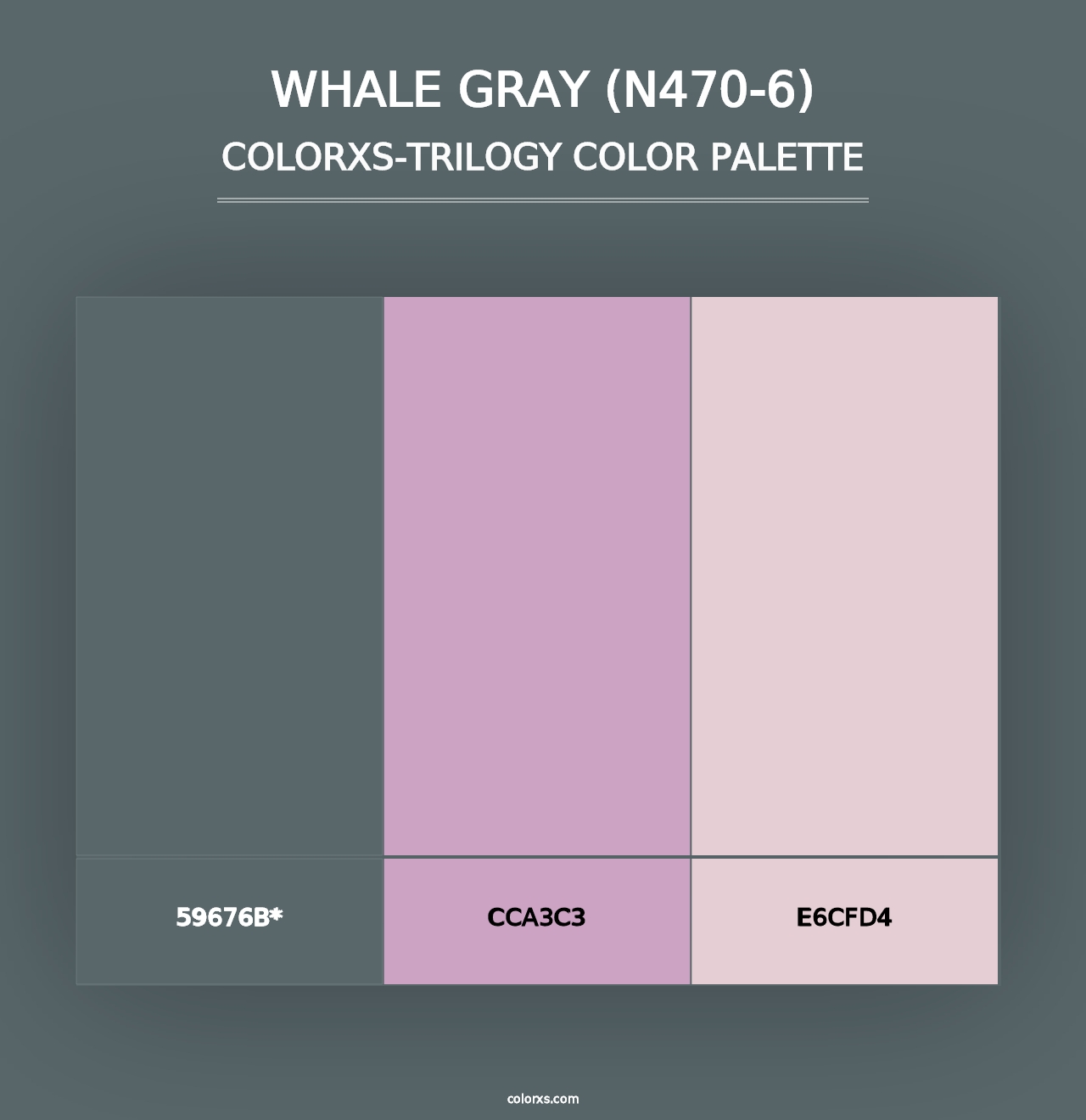 Whale Gray (N470-6) - Colorxs Trilogy Palette