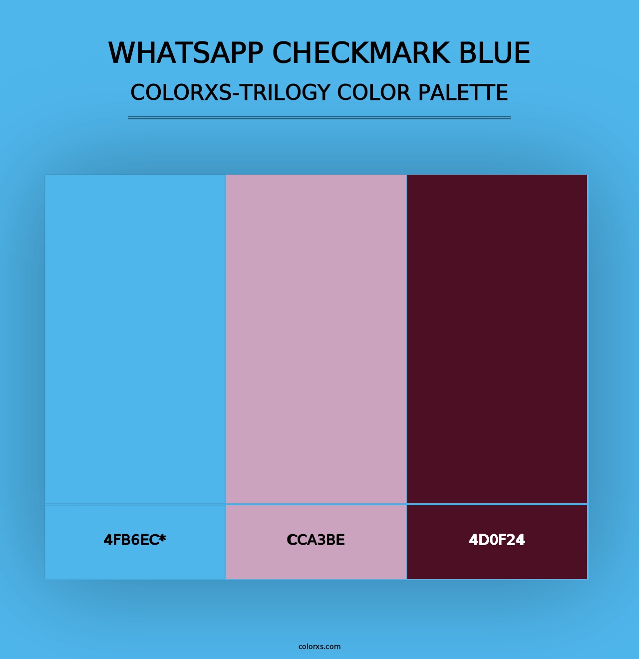 WhatsApp Checkmark Blue - Colorxs Trilogy Palette