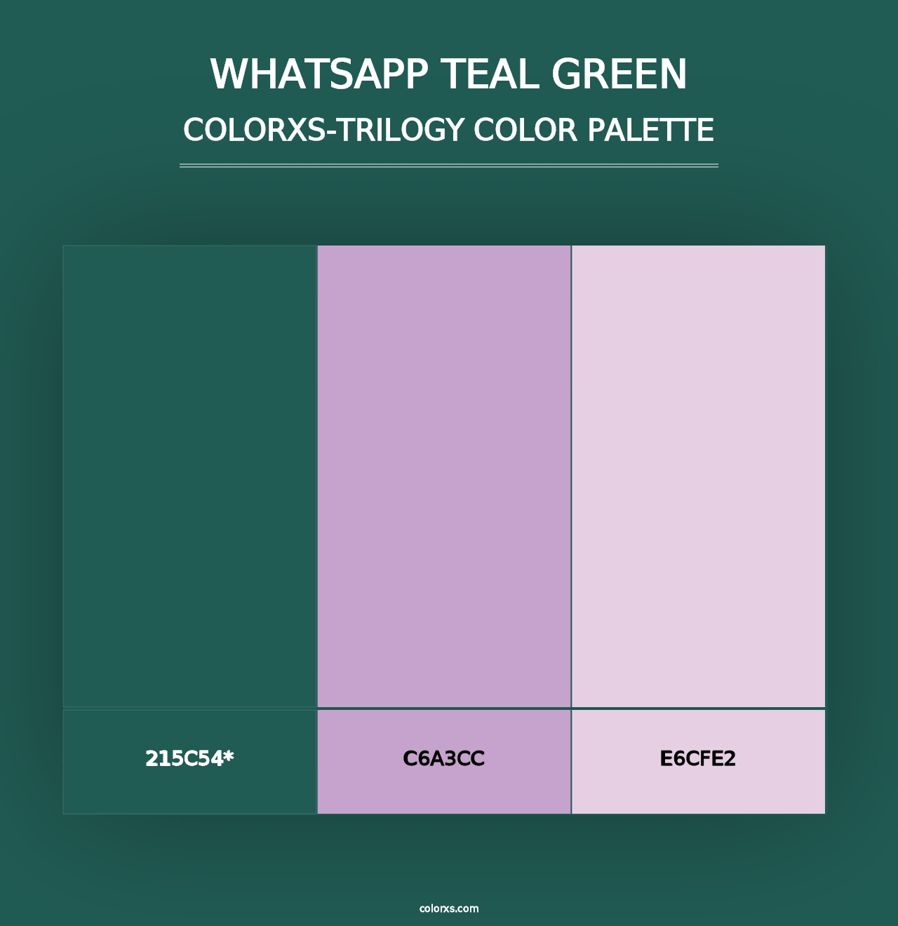 WhatsApp Teal Green - Colorxs Trilogy Palette