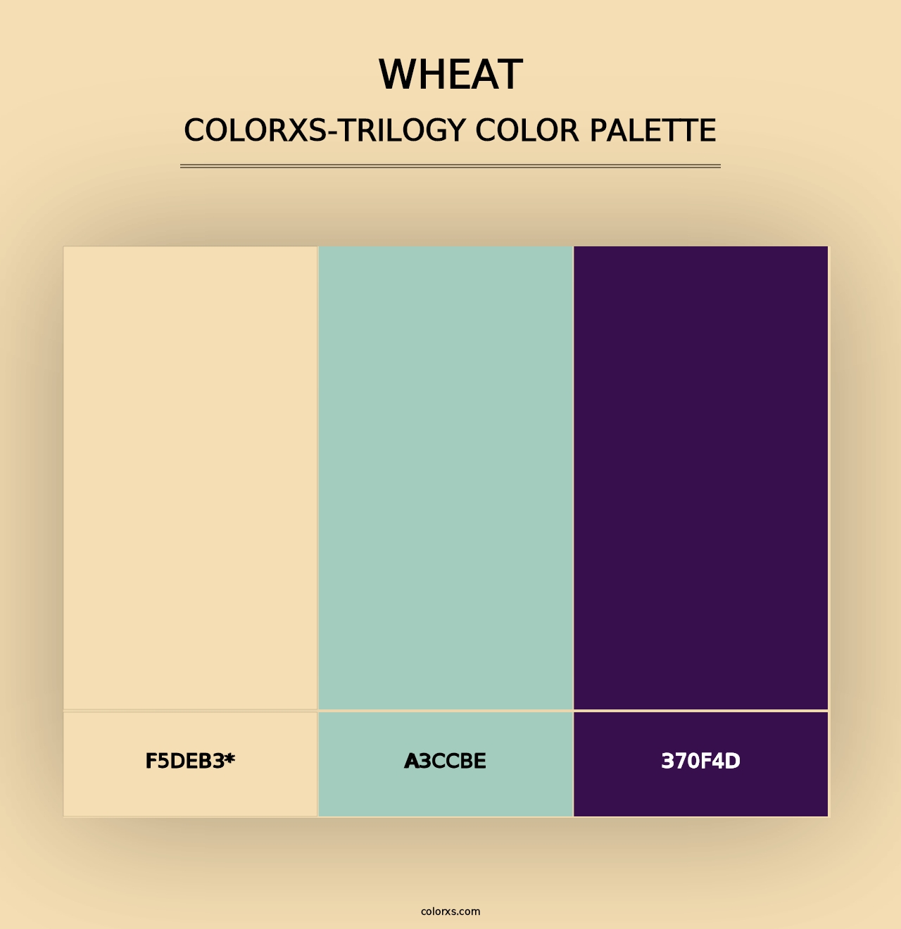 Wheat - Colorxs Trilogy Palette