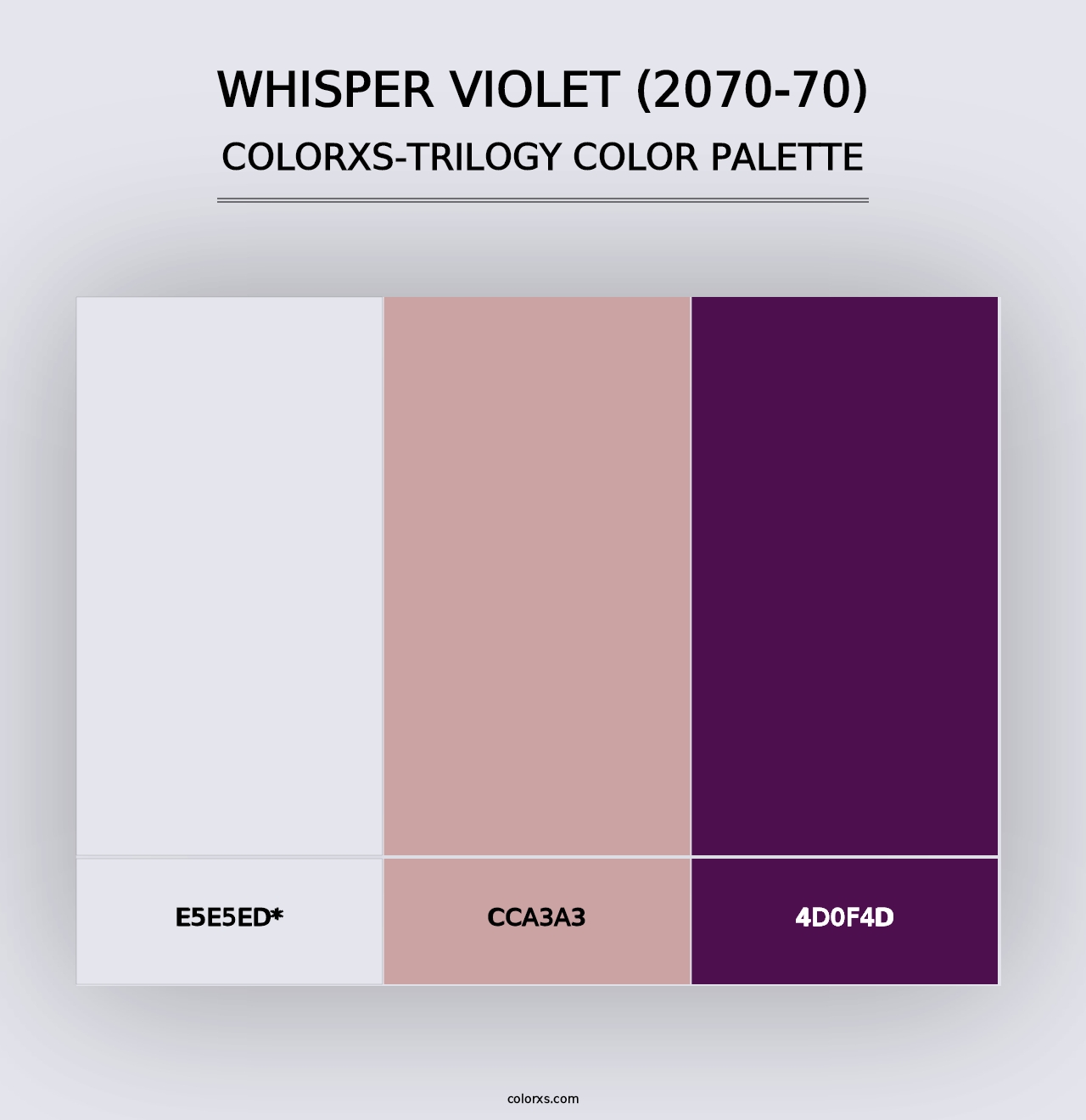 Whisper Violet (2070-70) - Colorxs Trilogy Palette