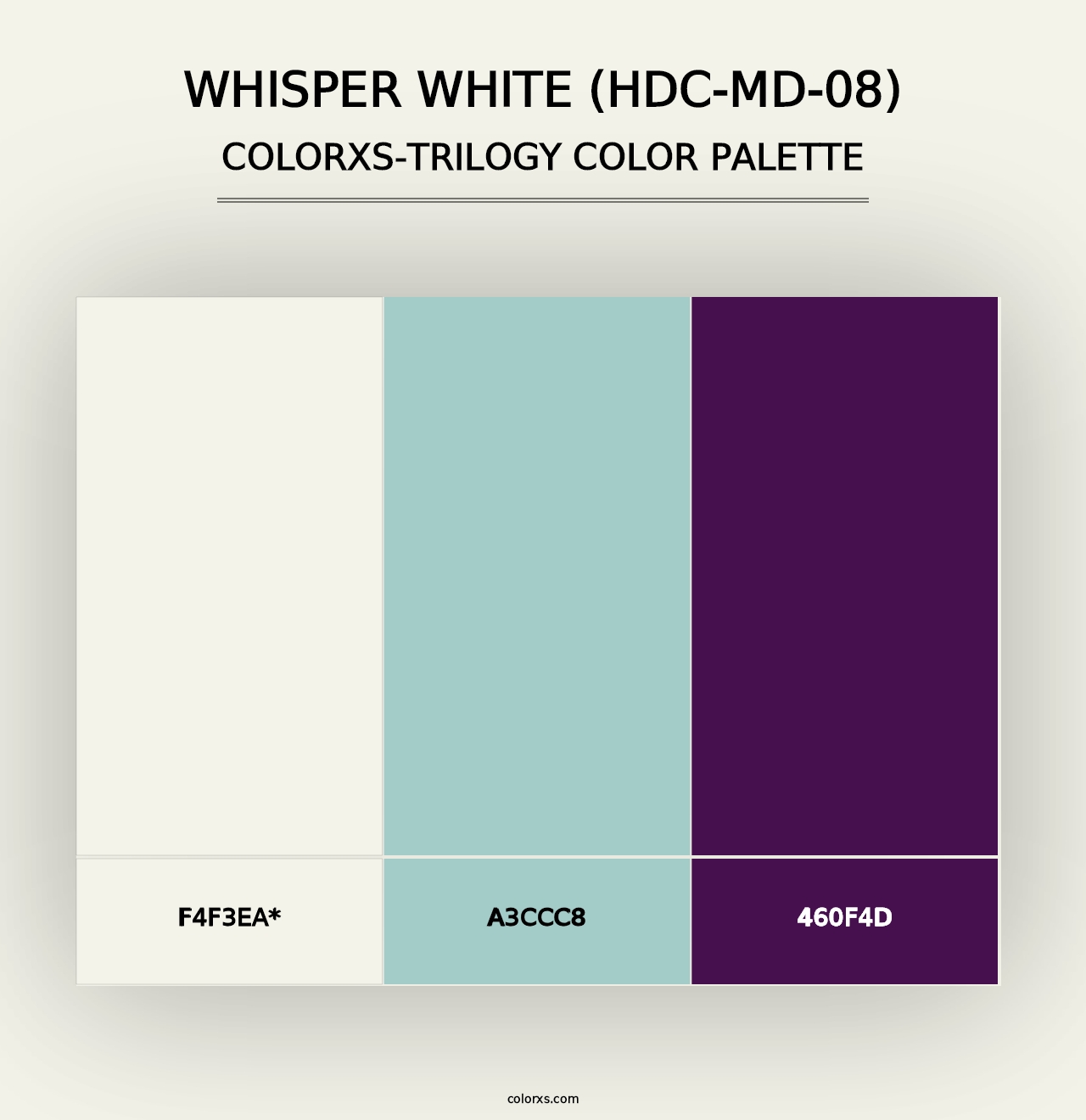 Whisper White (HDC-MD-08) - Colorxs Trilogy Palette