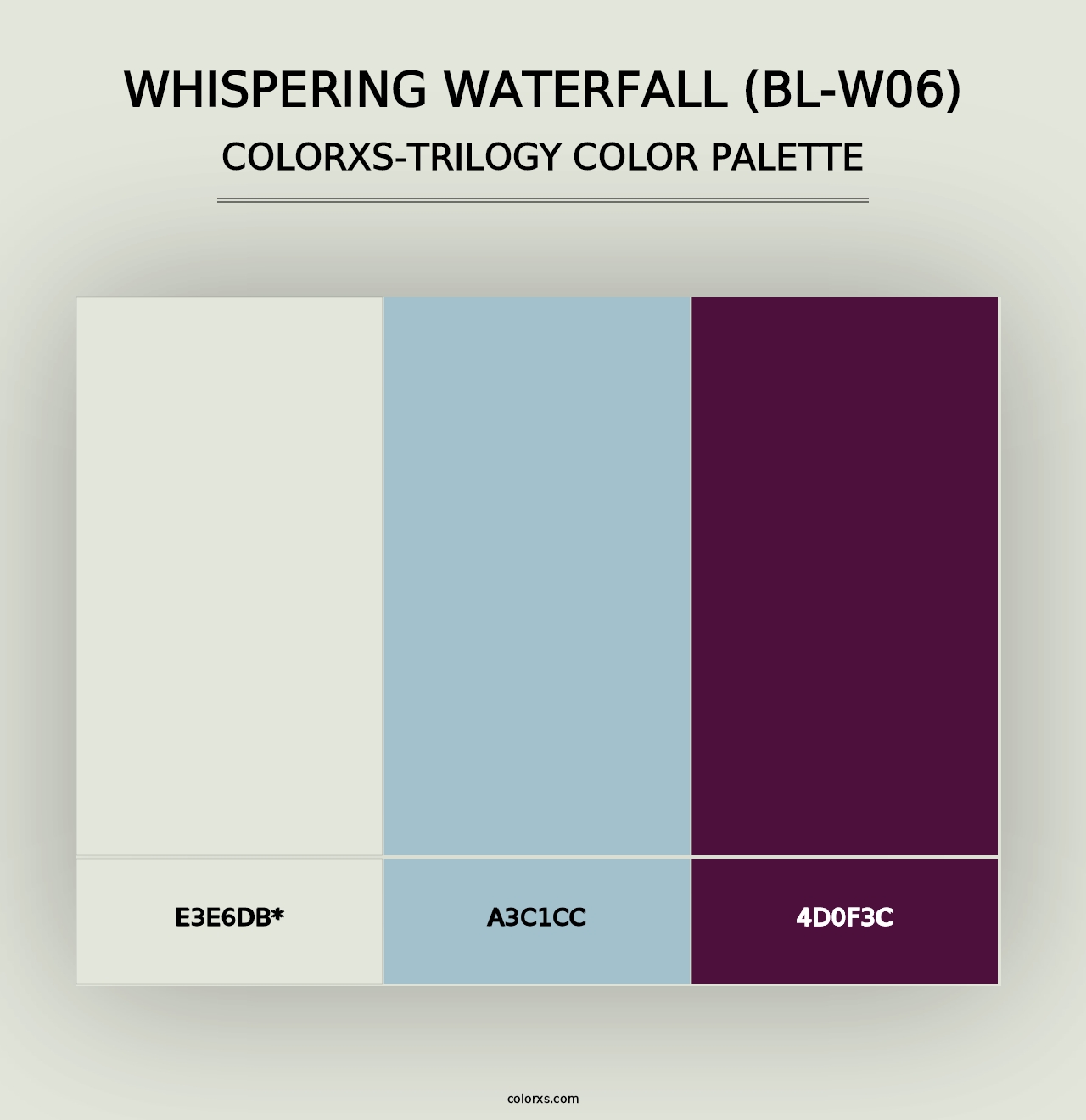 Whispering Waterfall (BL-W06) - Colorxs Trilogy Palette