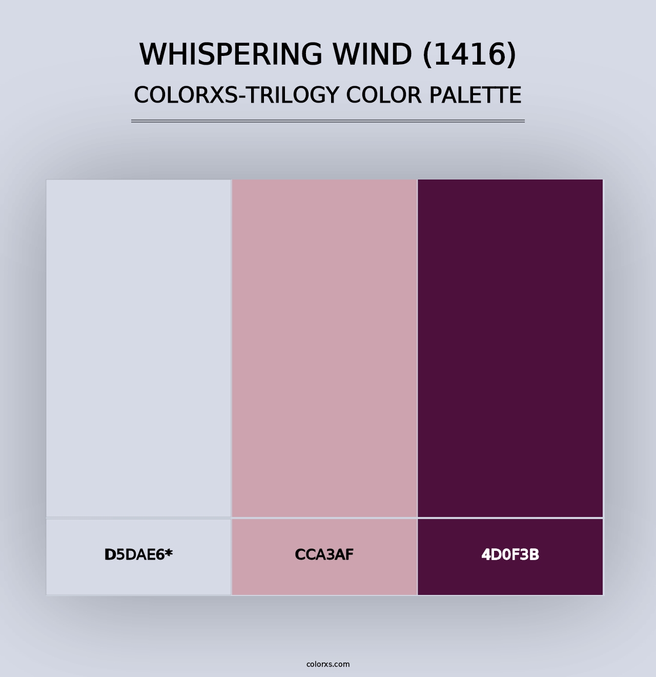 Whispering Wind (1416) - Colorxs Trilogy Palette