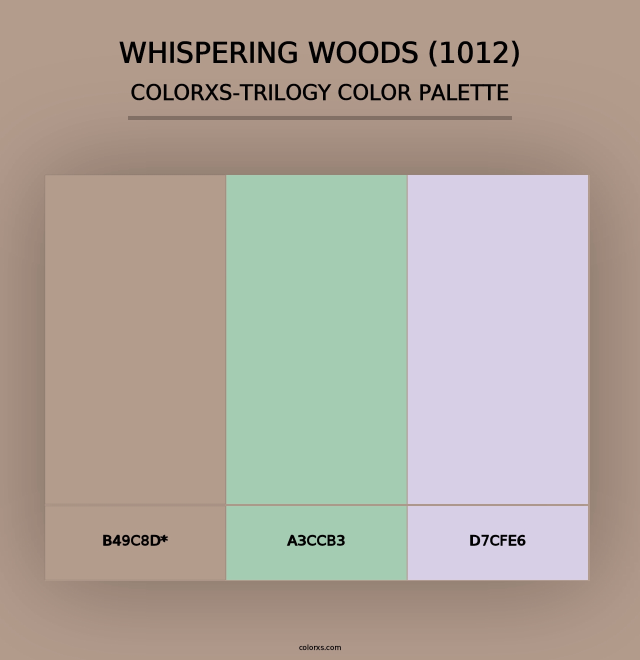 Whispering Woods (1012) - Colorxs Trilogy Palette