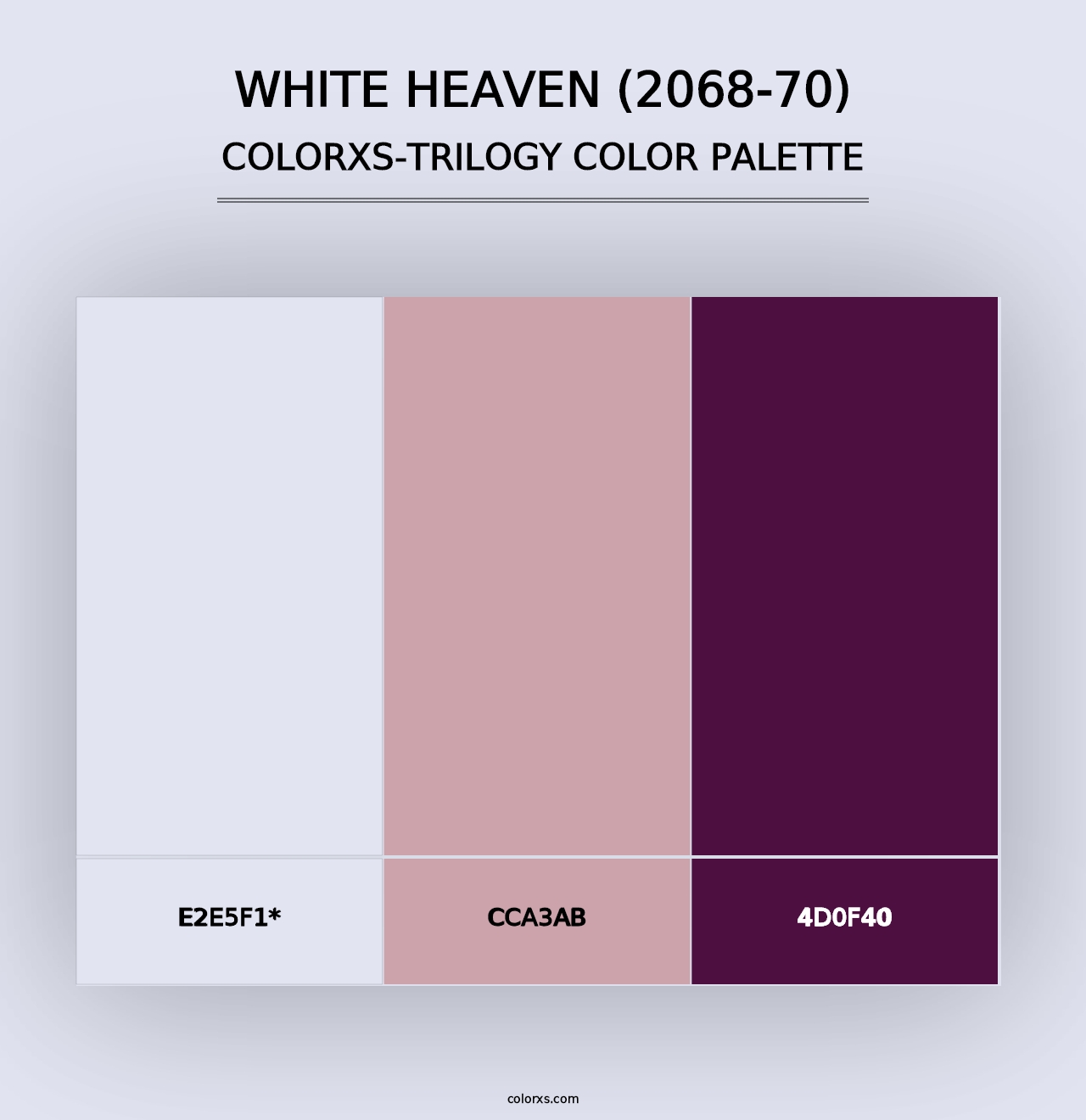 White Heaven (2068-70) - Colorxs Trilogy Palette