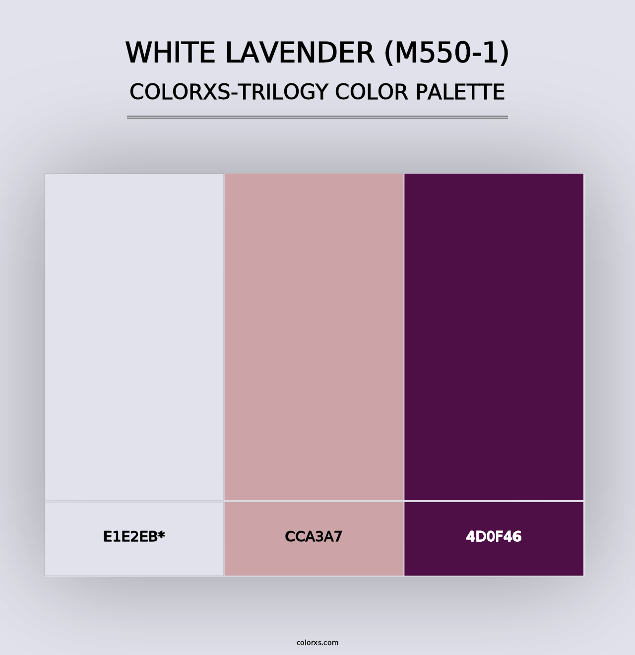 White Lavender (M550-1) - Colorxs Trilogy Palette