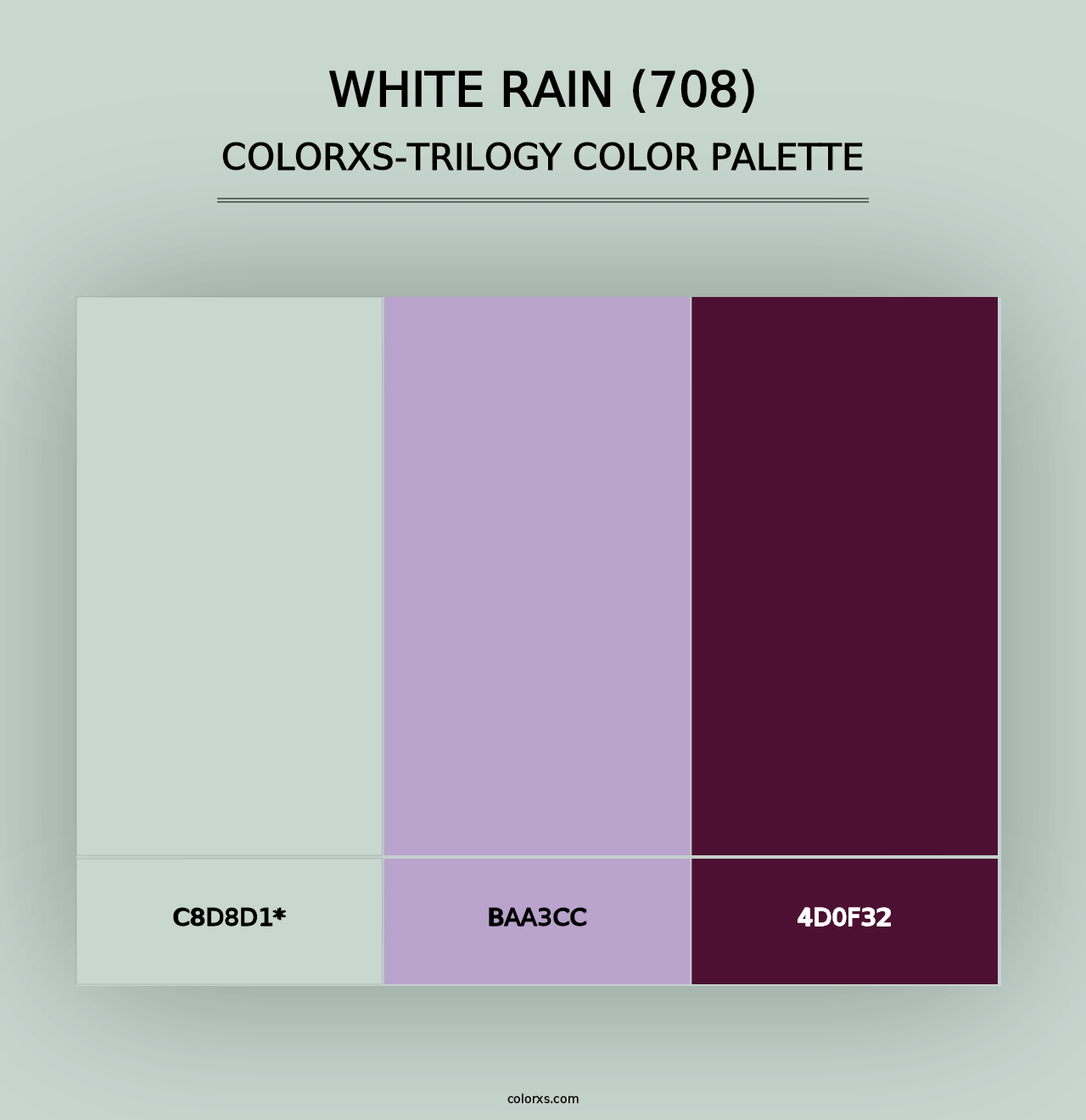 White Rain (708) - Colorxs Trilogy Palette