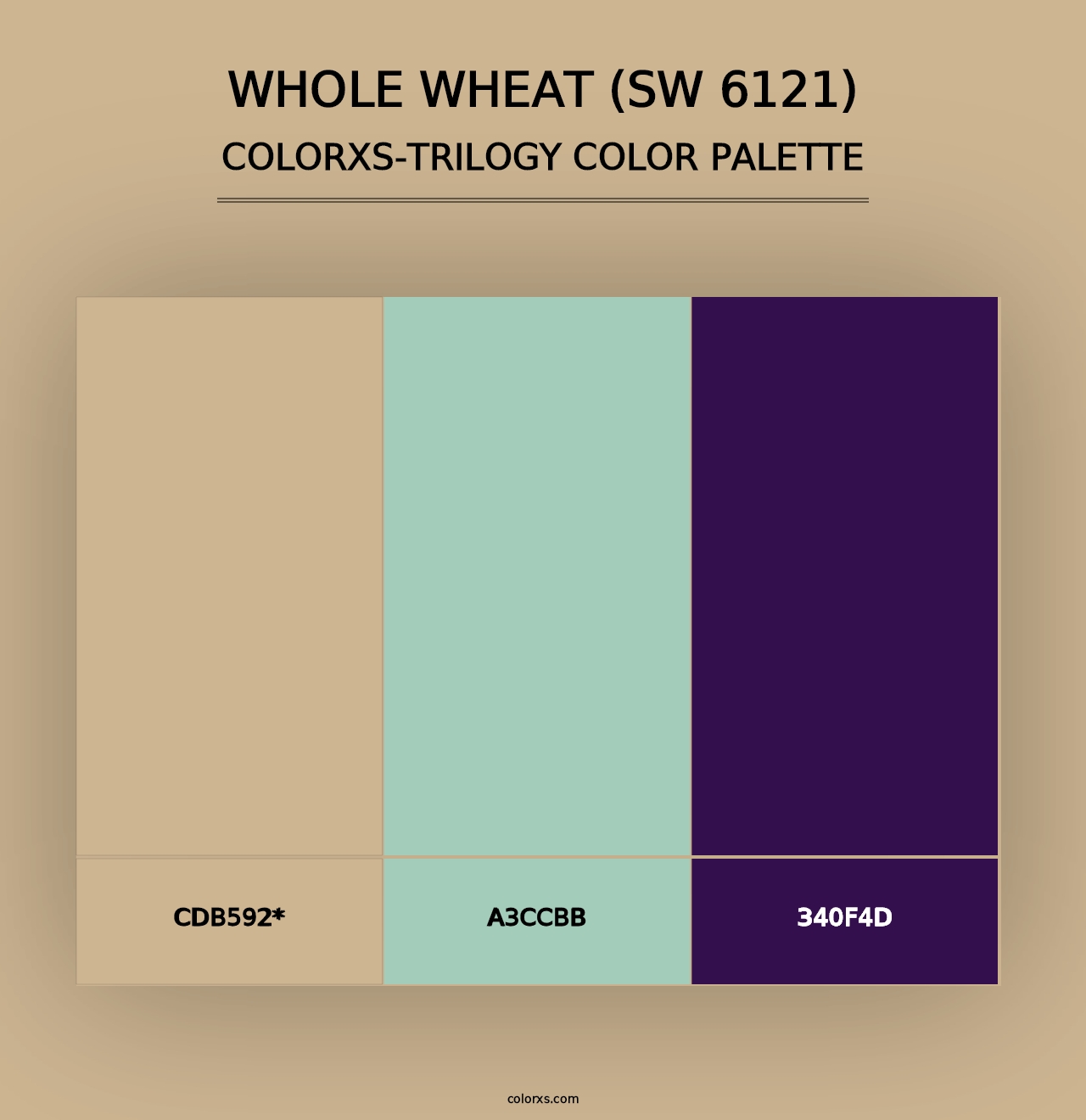 Whole Wheat (SW 6121) - Colorxs Trilogy Palette