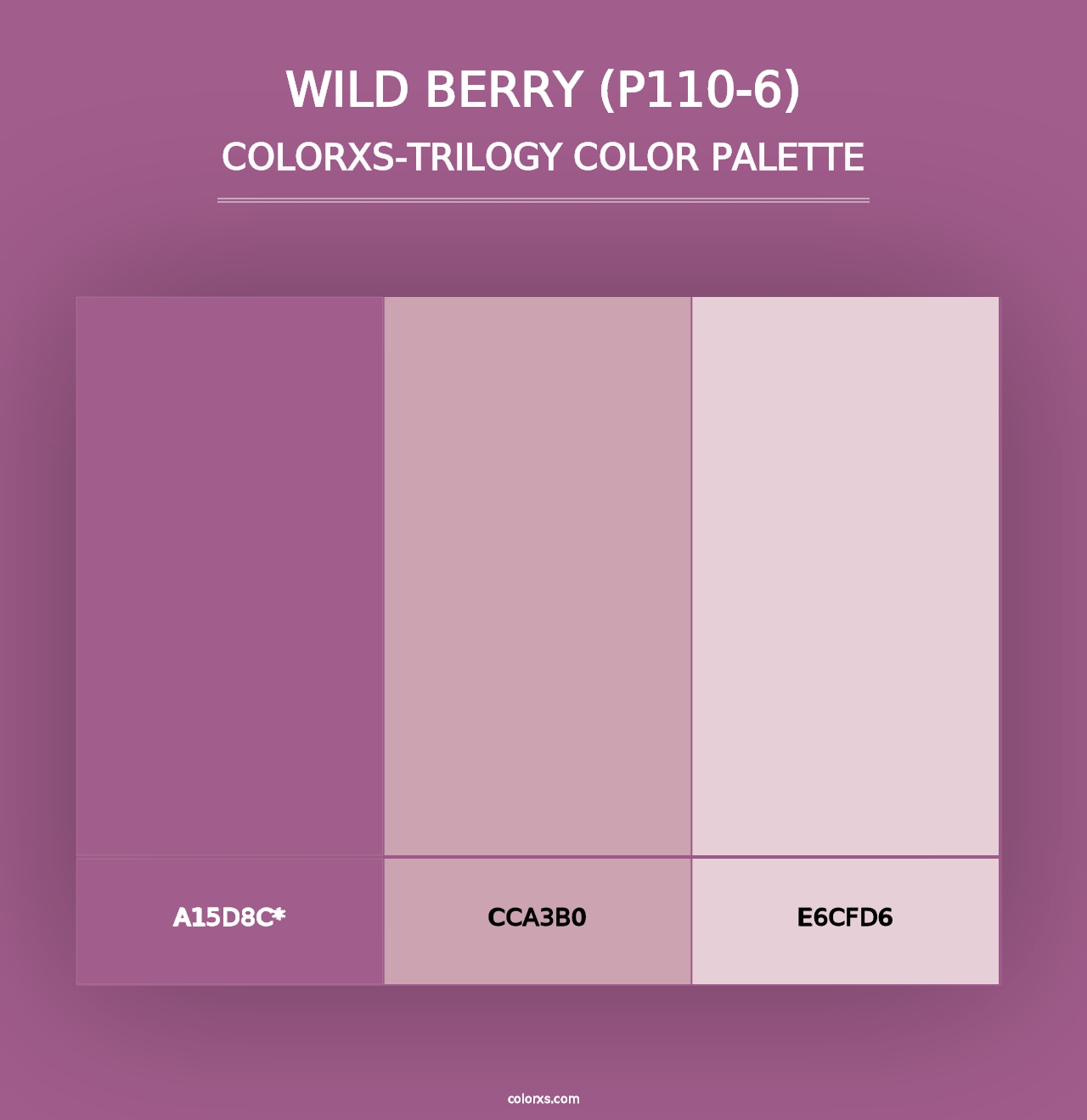 Wild Berry (P110-6) - Colorxs Trilogy Palette