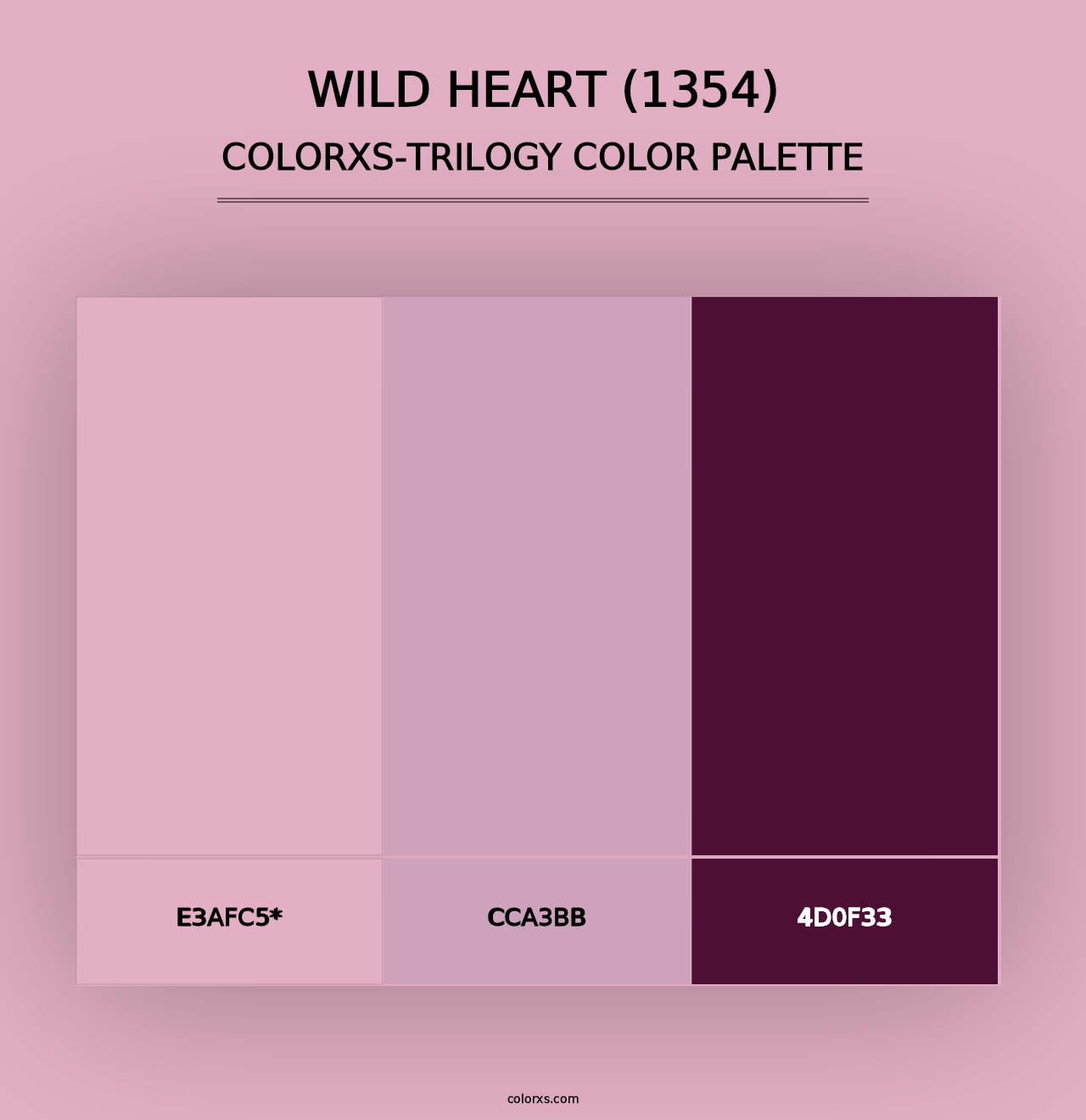 Wild Heart (1354) - Colorxs Trilogy Palette