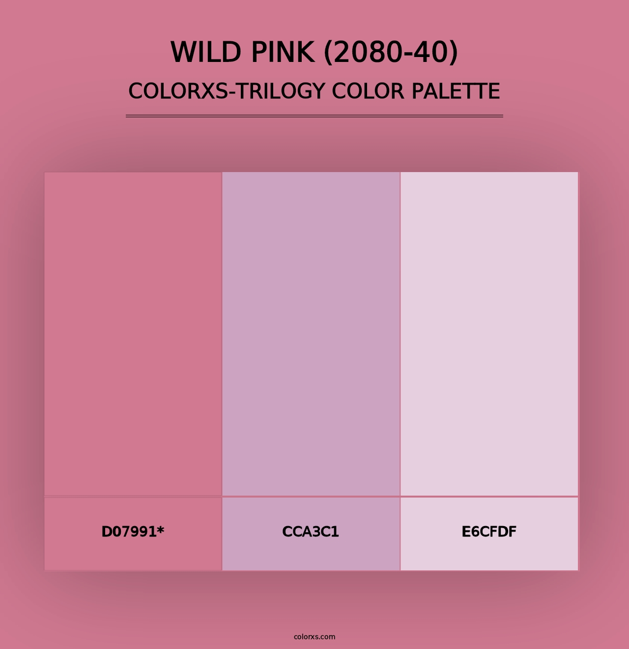 Wild Pink (2080-40) - Colorxs Trilogy Palette