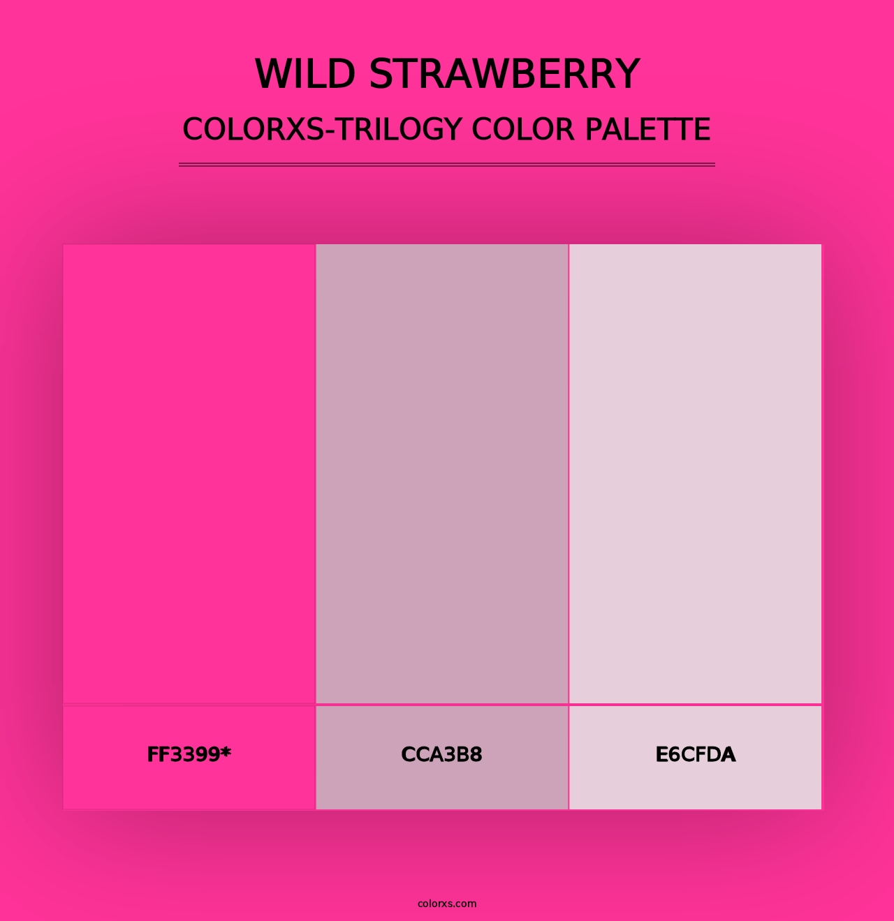 Wild Strawberry - Colorxs Trilogy Palette