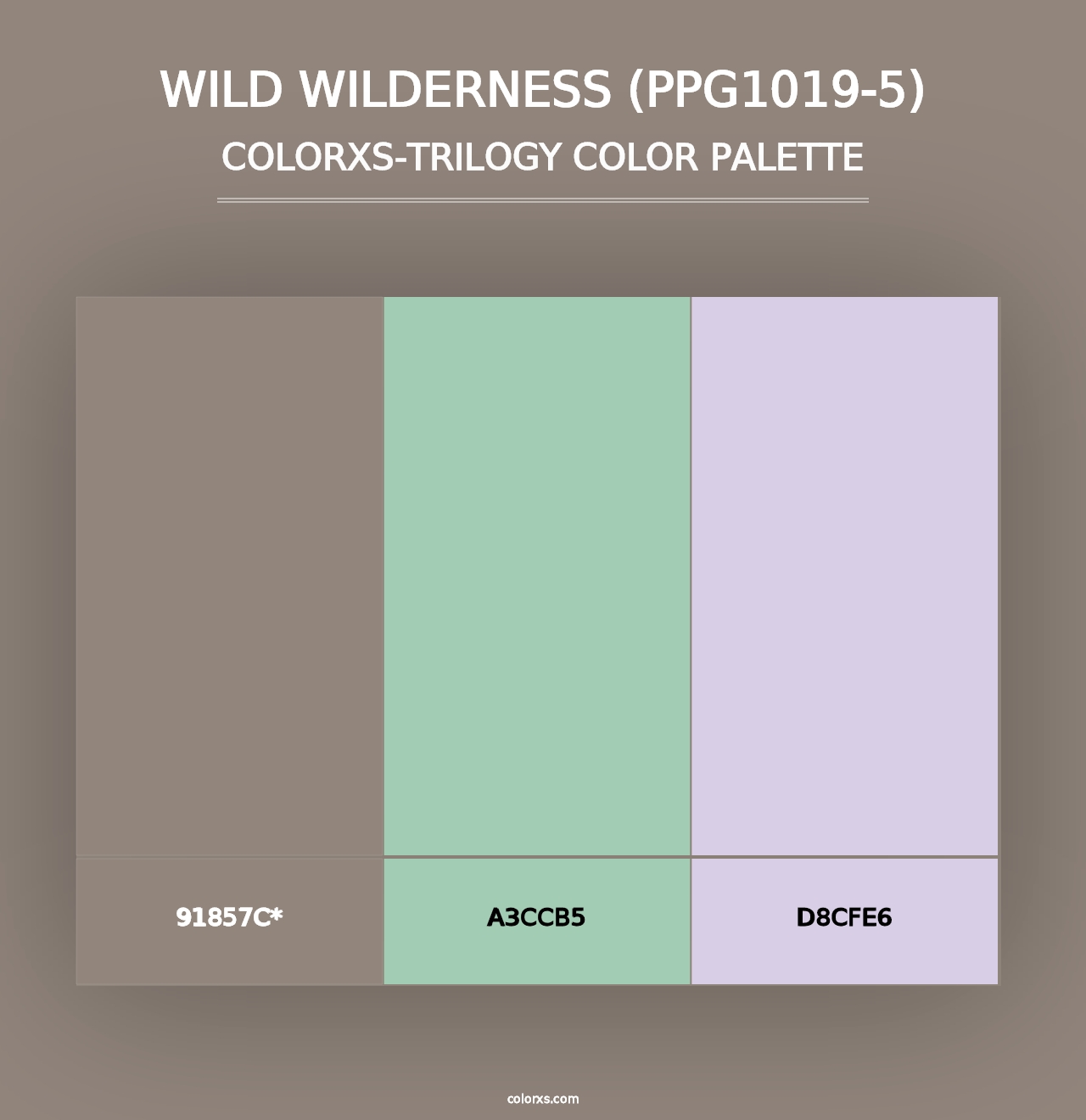 Wild Wilderness (PPG1019-5) - Colorxs Trilogy Palette