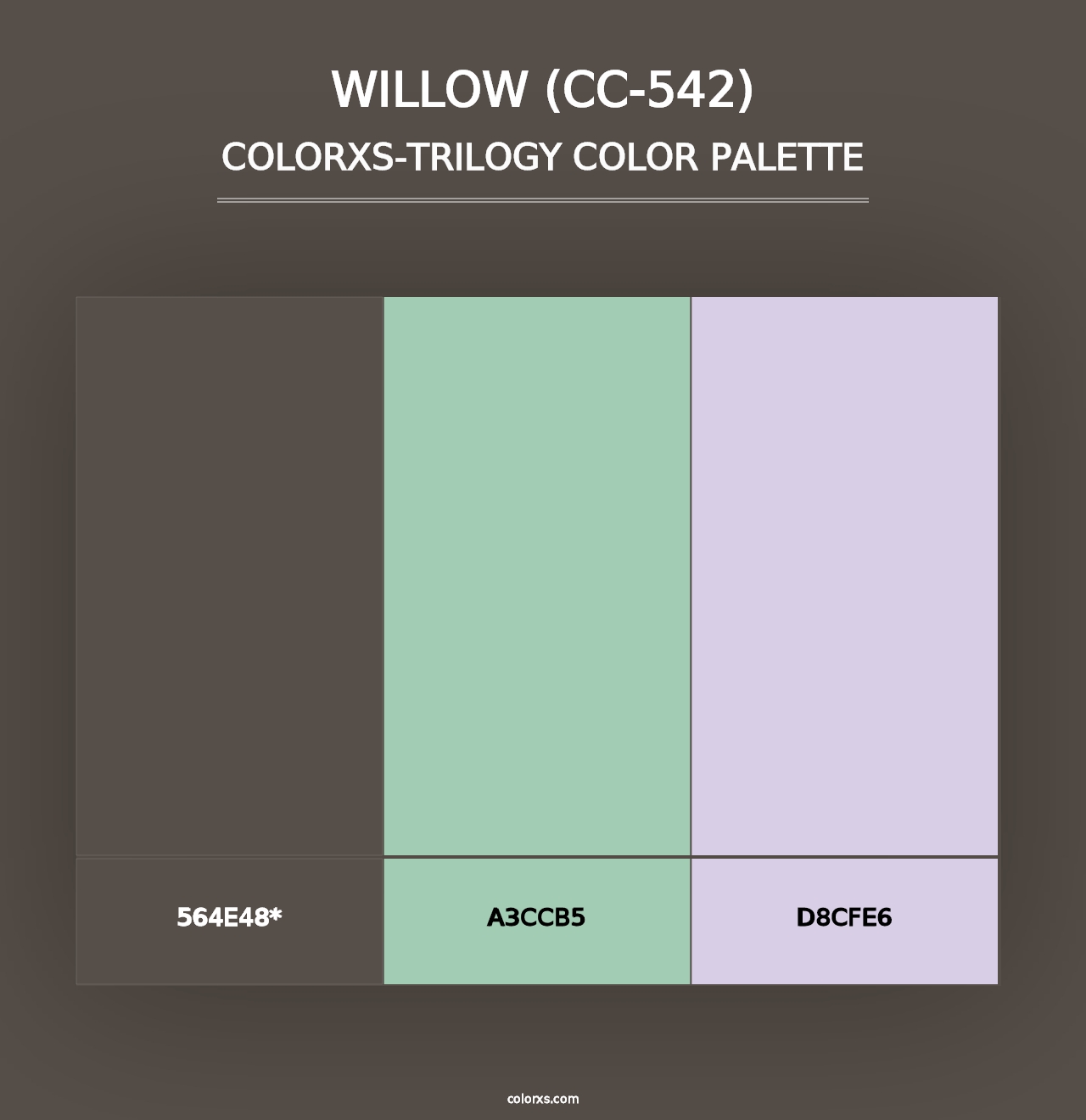 Willow (CC-542) - Colorxs Trilogy Palette