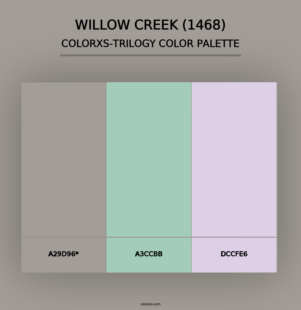 Willow Creek (1468) - Colorxs Trilogy Palette