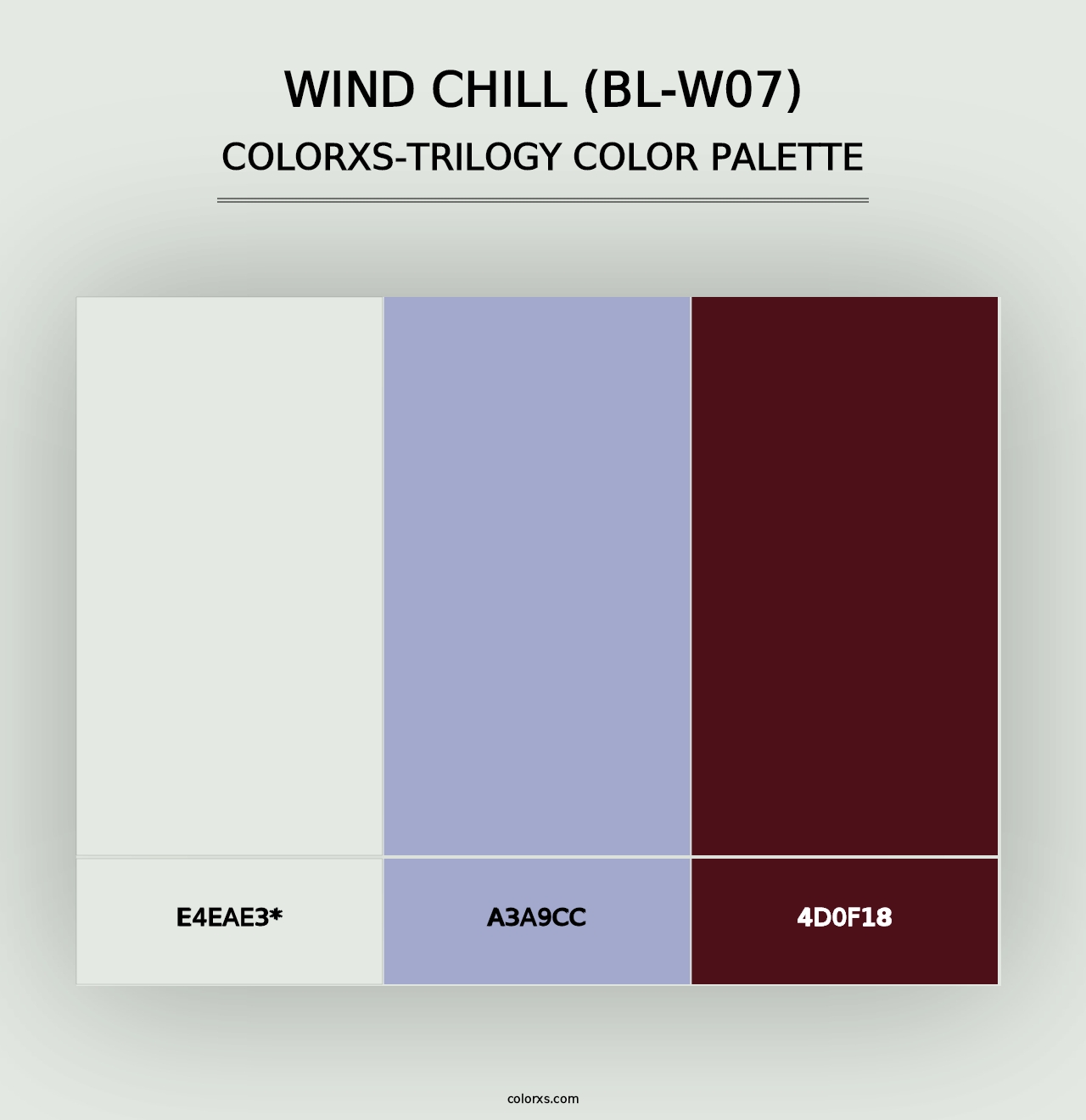 Wind Chill (BL-W07) - Colorxs Trilogy Palette