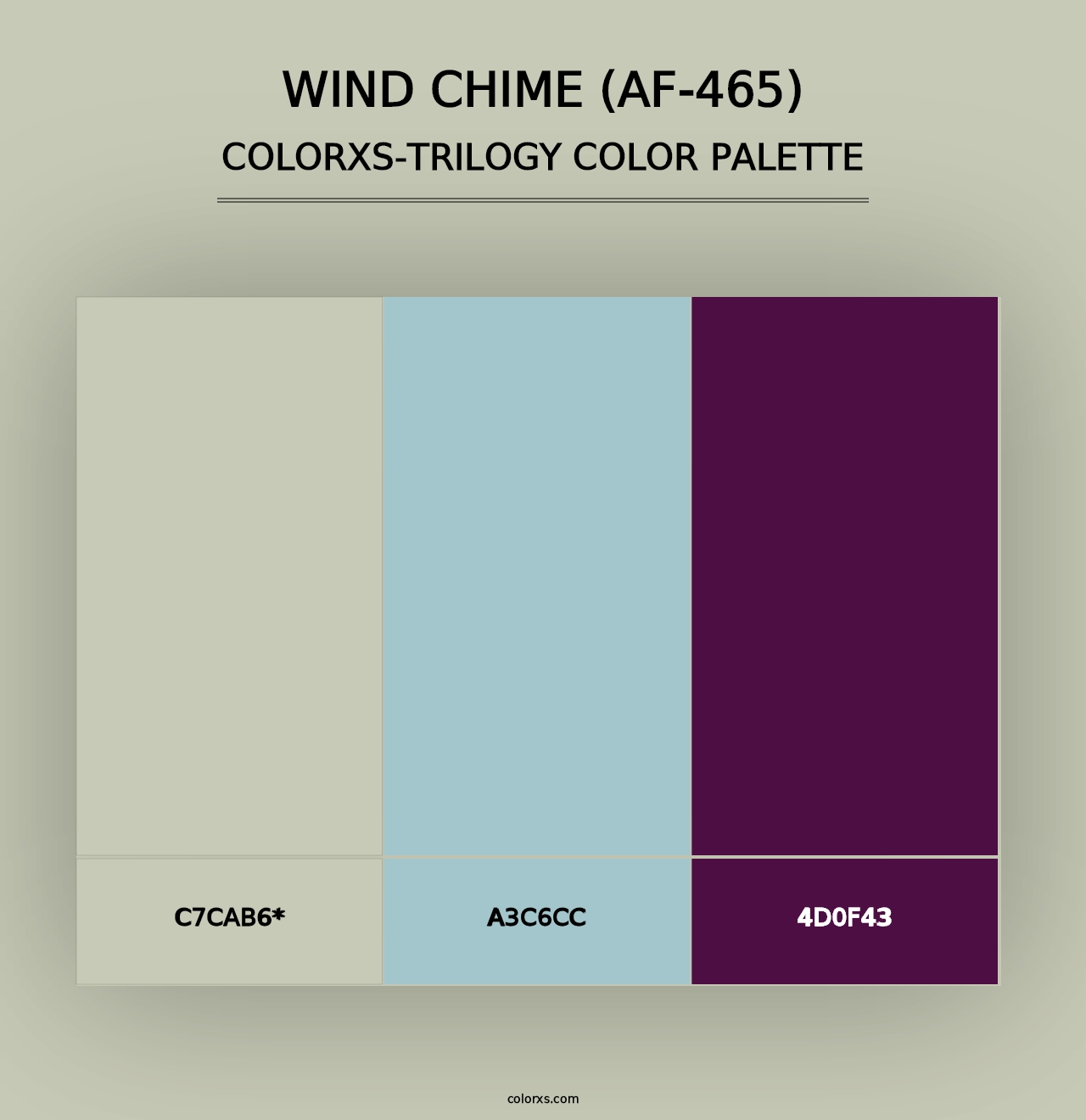 Wind Chime (AF-465) - Colorxs Trilogy Palette