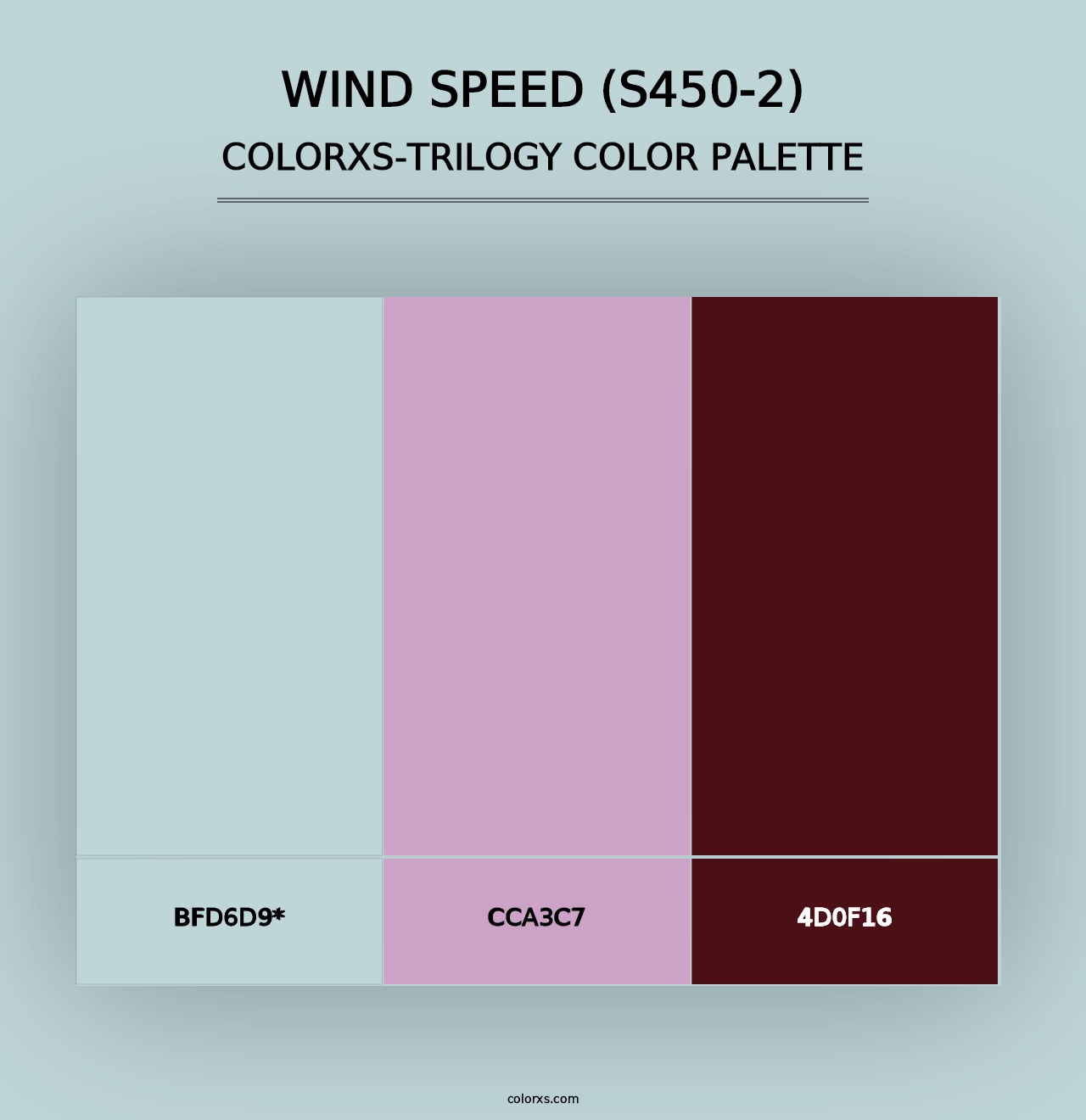 Wind Speed (S450-2) - Colorxs Trilogy Palette